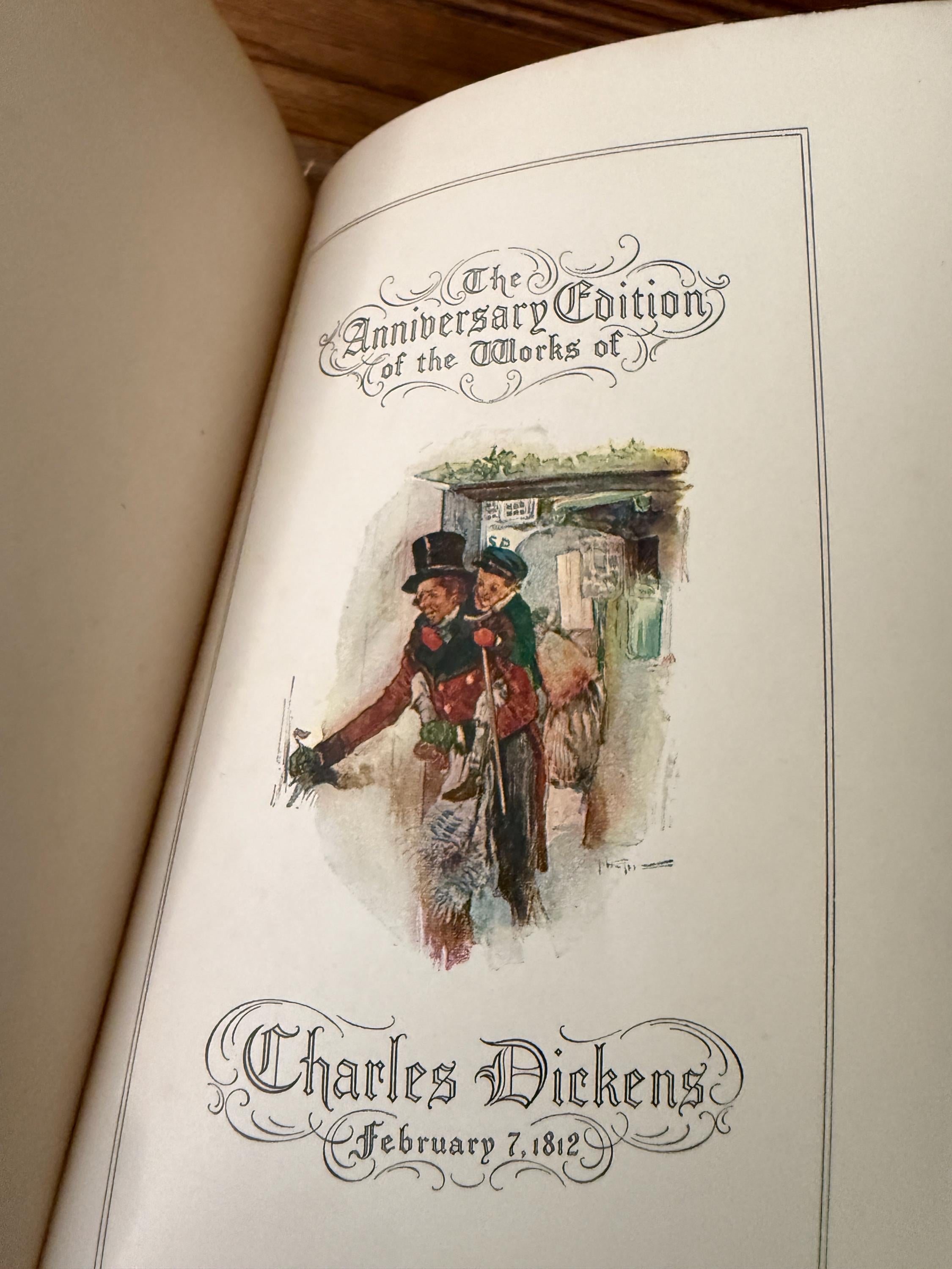 Antique 1911 Charles Dickens Our Mutual Friend (Part One) – Anniversary Edition by P.F. Collier & Son