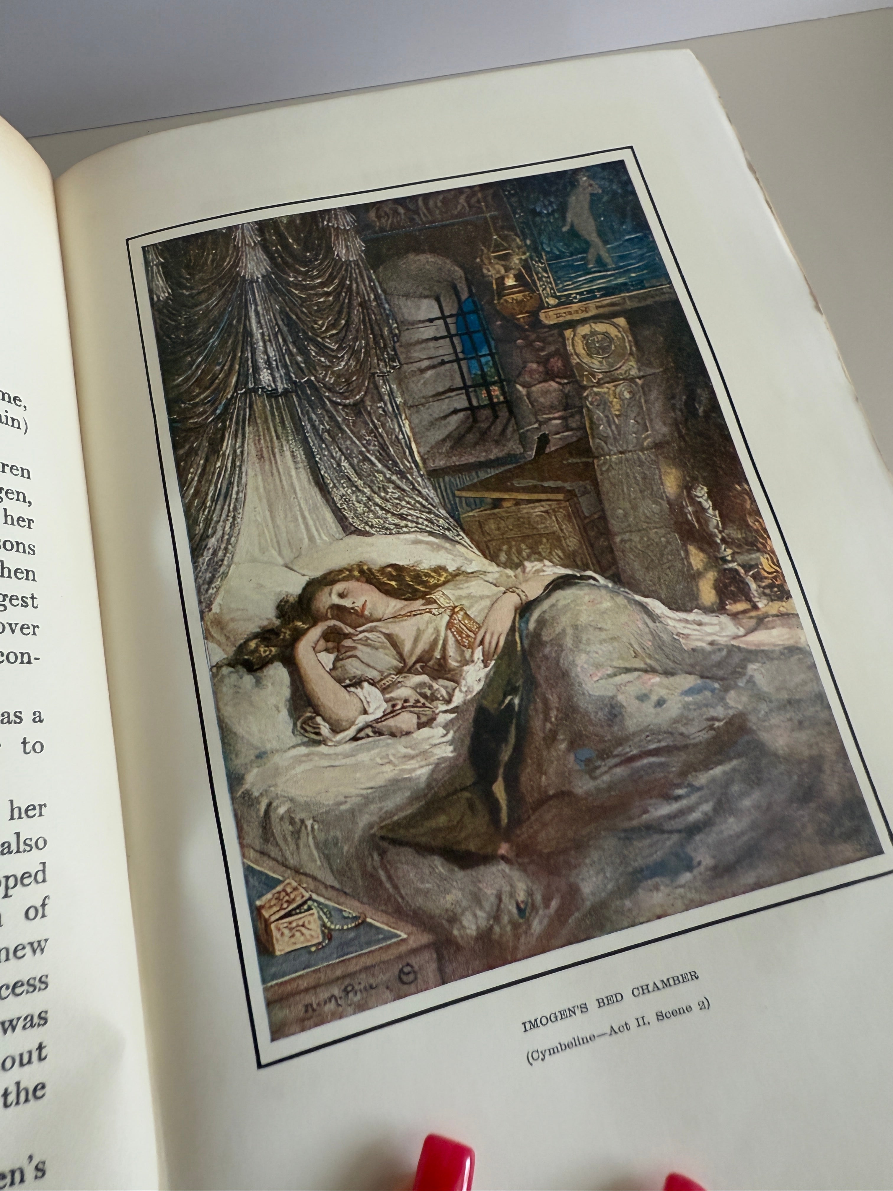 Antique 1905 Tales from Shakespeare by Charles & Mary Lamb – Illustrated by N.M. Price – Ornate Gilt Binding