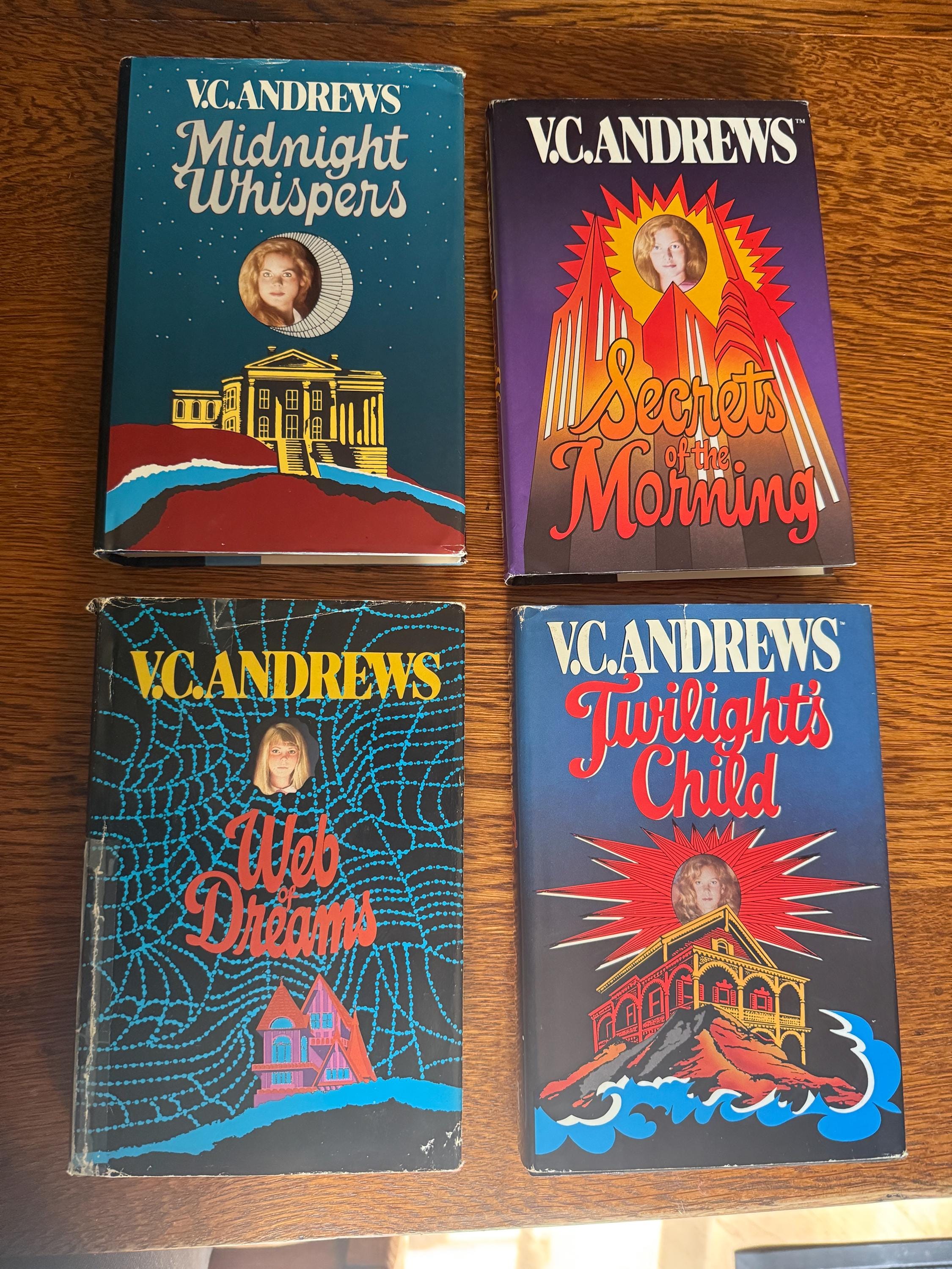 Vintage V.C. Andrews Hardcover Book Set with Dust Jackets – 1990s Gothic Fiction Collection