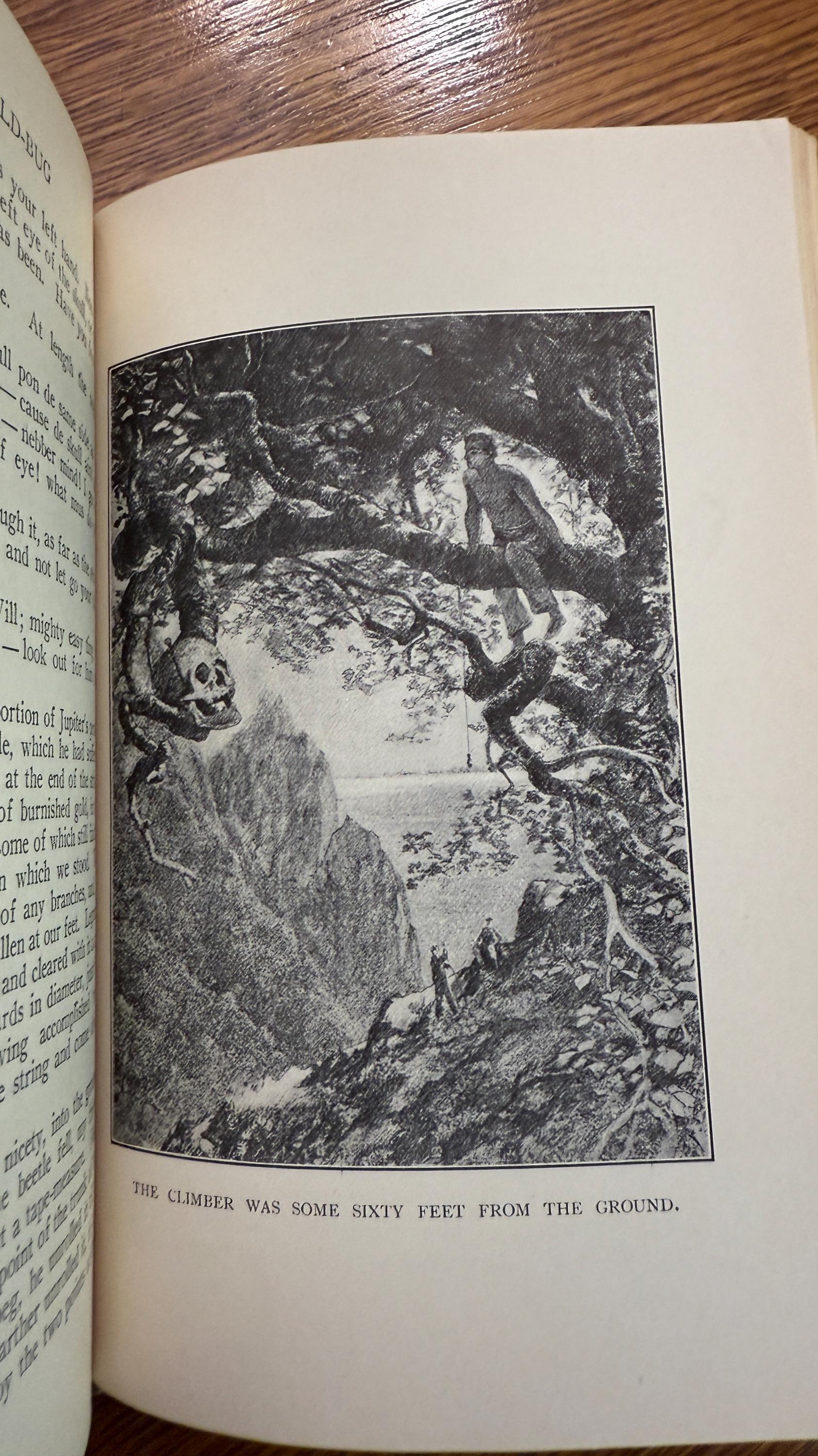 Antique 1914 Poe’s Works - Tales Volumes 1 & 2 | Illustrated Hardcover Set by Charles Scribner’s Sons
