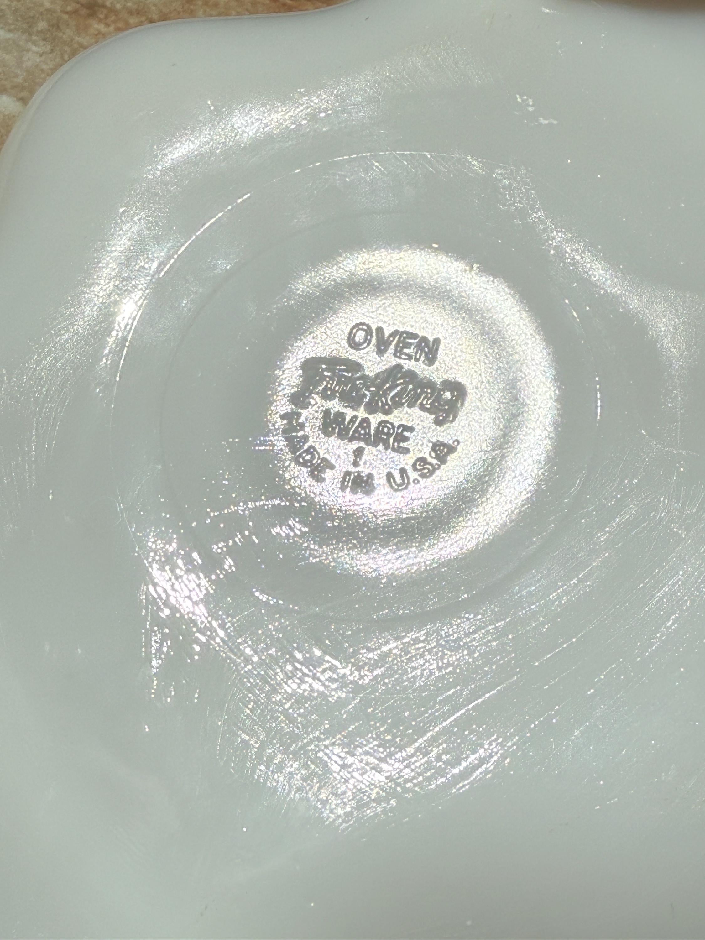 Fire King Milk Glass Divided Dish – Gold Rim, 11” Vintage Anchor Hocking Serving Tray