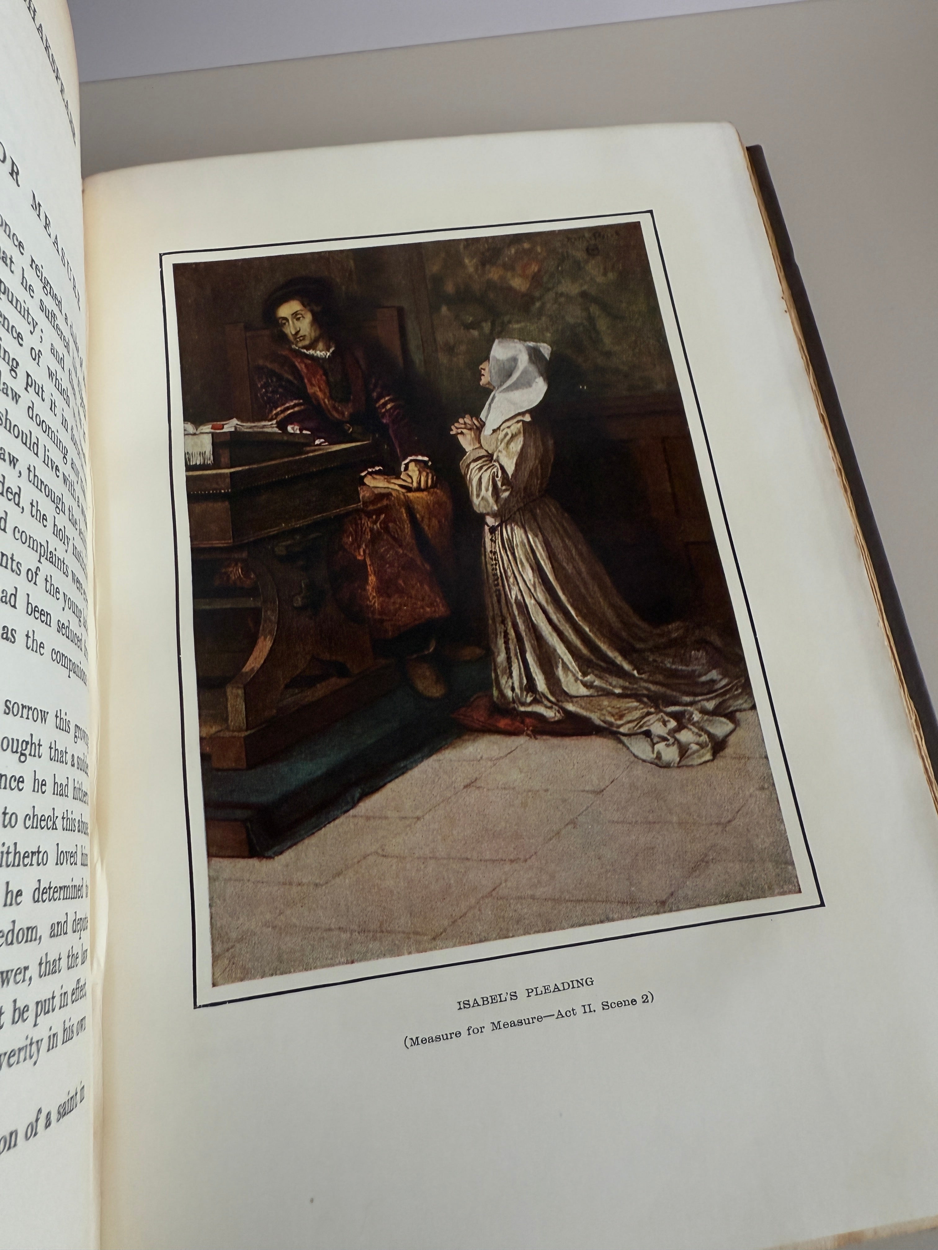 Antique 1905 Tales from Shakespeare by Charles & Mary Lamb – Illustrated by N.M. Price – Ornate Gilt Binding