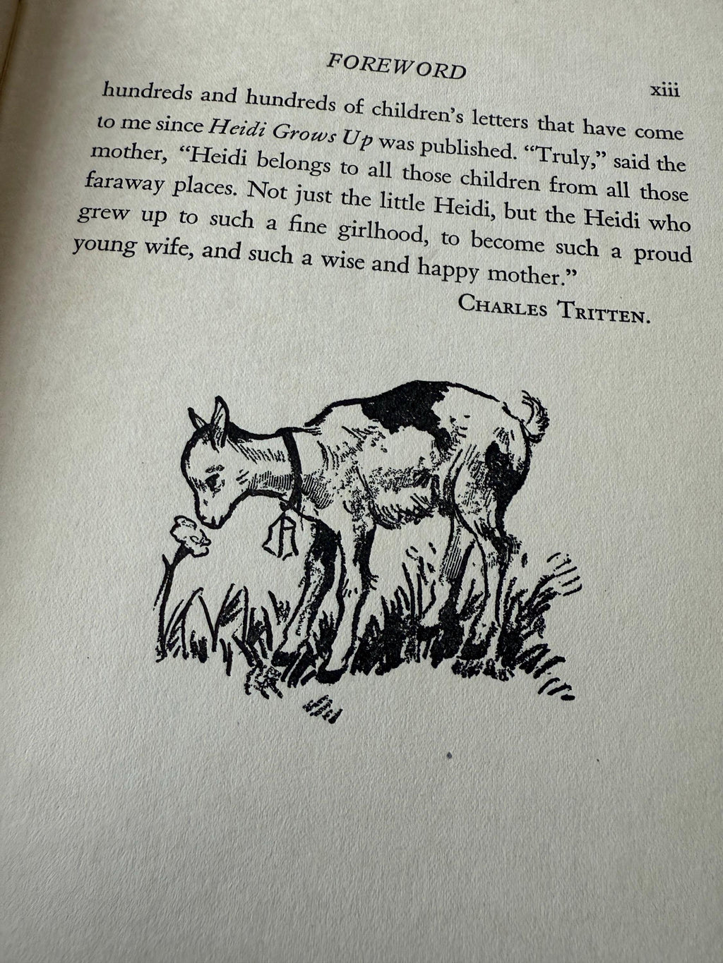 1939 Heidi’s Children by Charles Tritten – Vintage Sequel to Heidi – Embossed Green Cover