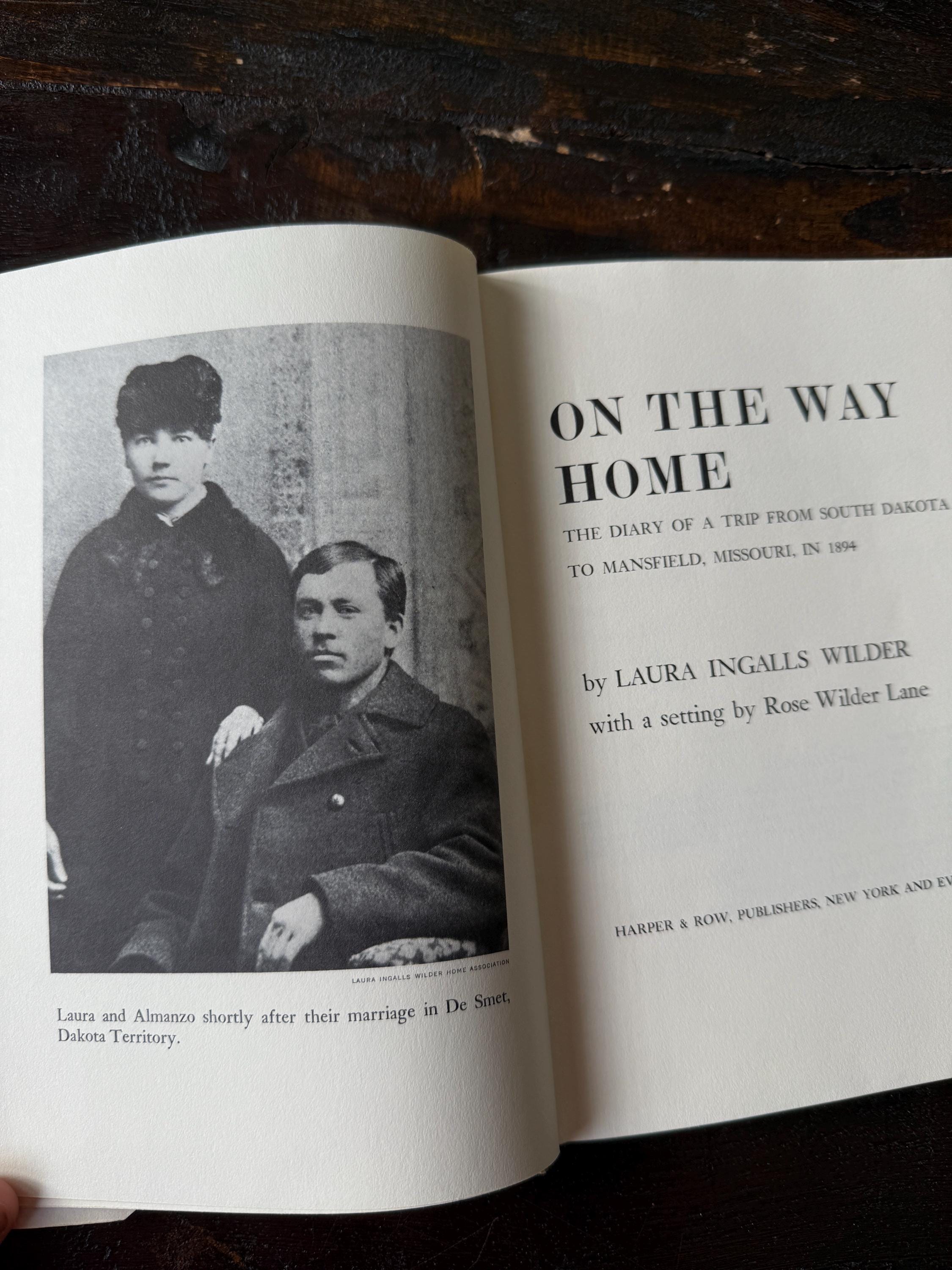 Vintage 1962 On the Way Home by Laura Ingalls Wilder – Original Dust Jacket – Pioneer Diary – Great Condition