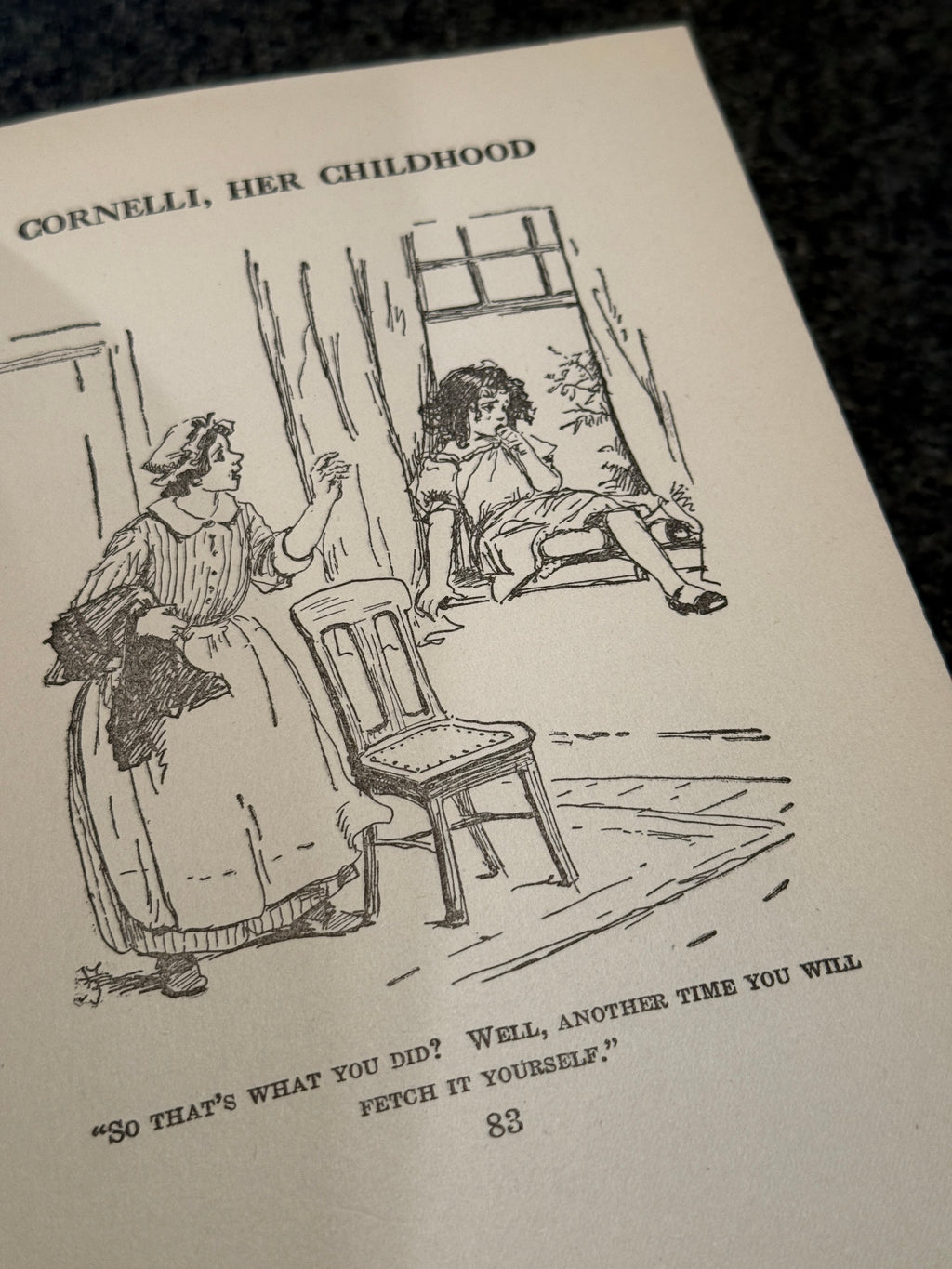 Cornelli, Her Childhood by Johanna Spyri – 1926 First American Edition with Dust Jacket