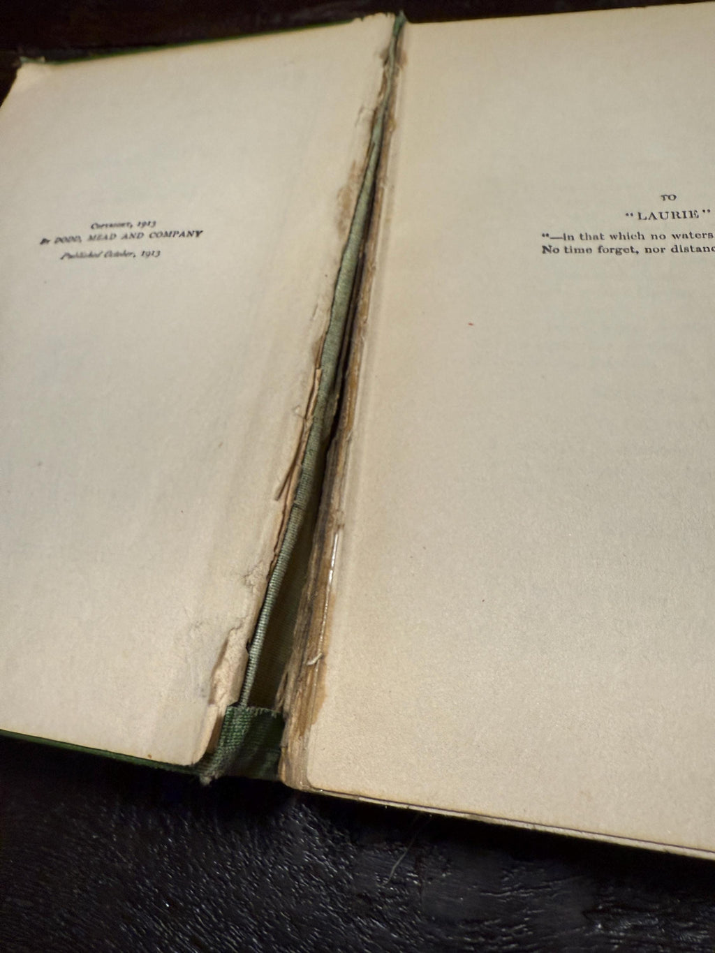 1913 First Edition Peg O’ My Heart by J. Hartley Manners | Illustrated Antique Book | Vintage Drama Novel | Loose Spine