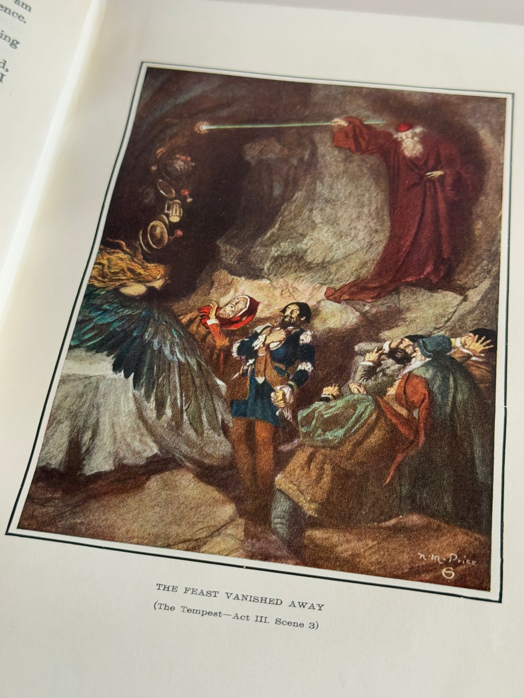 Antique 1905 Tales from Shakespeare by Charles & Mary Lamb – Illustrated by N.M. Price – Ornate Gilt Binding