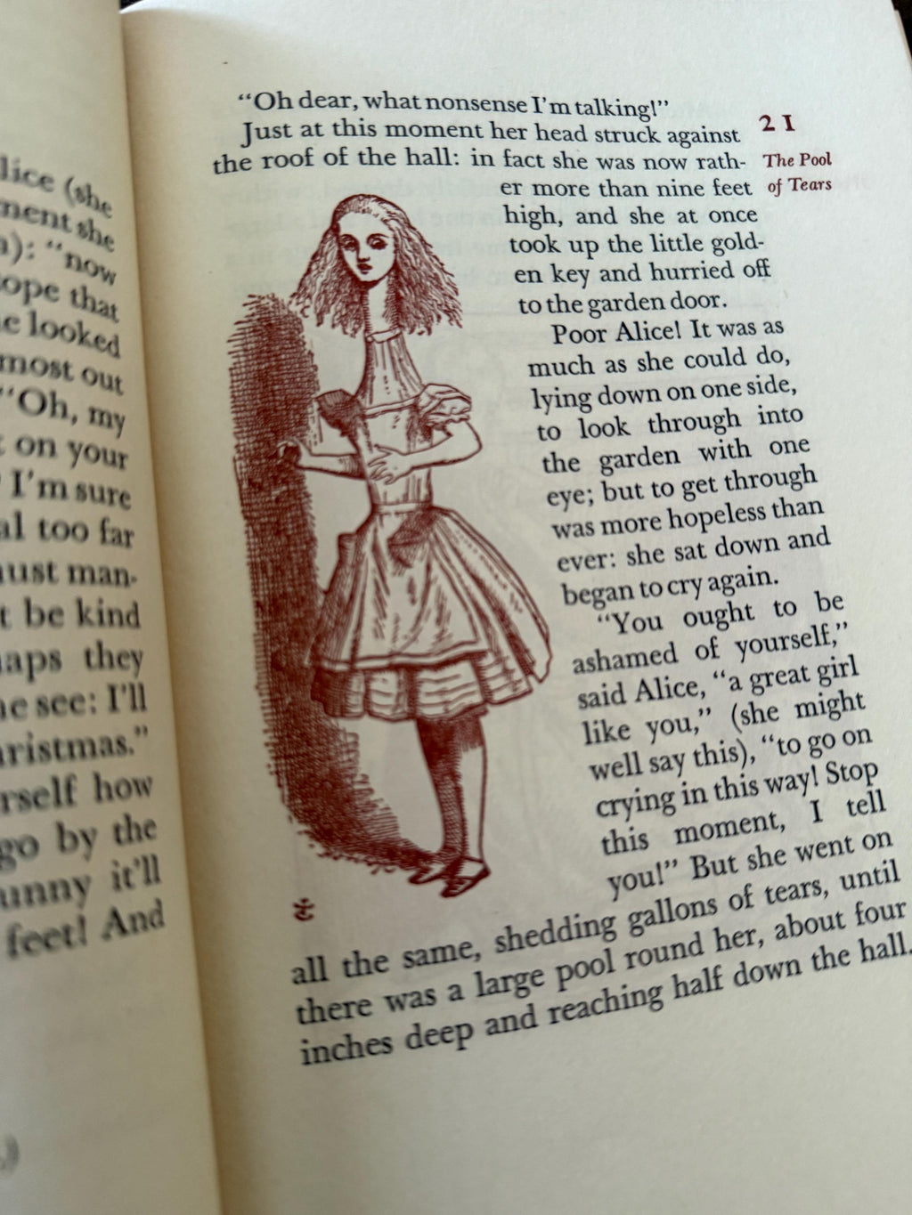 Vintage Alice in Wonderland by Lewis Carroll – Peter Pauper Press – Illustrated – With Original Slipcover