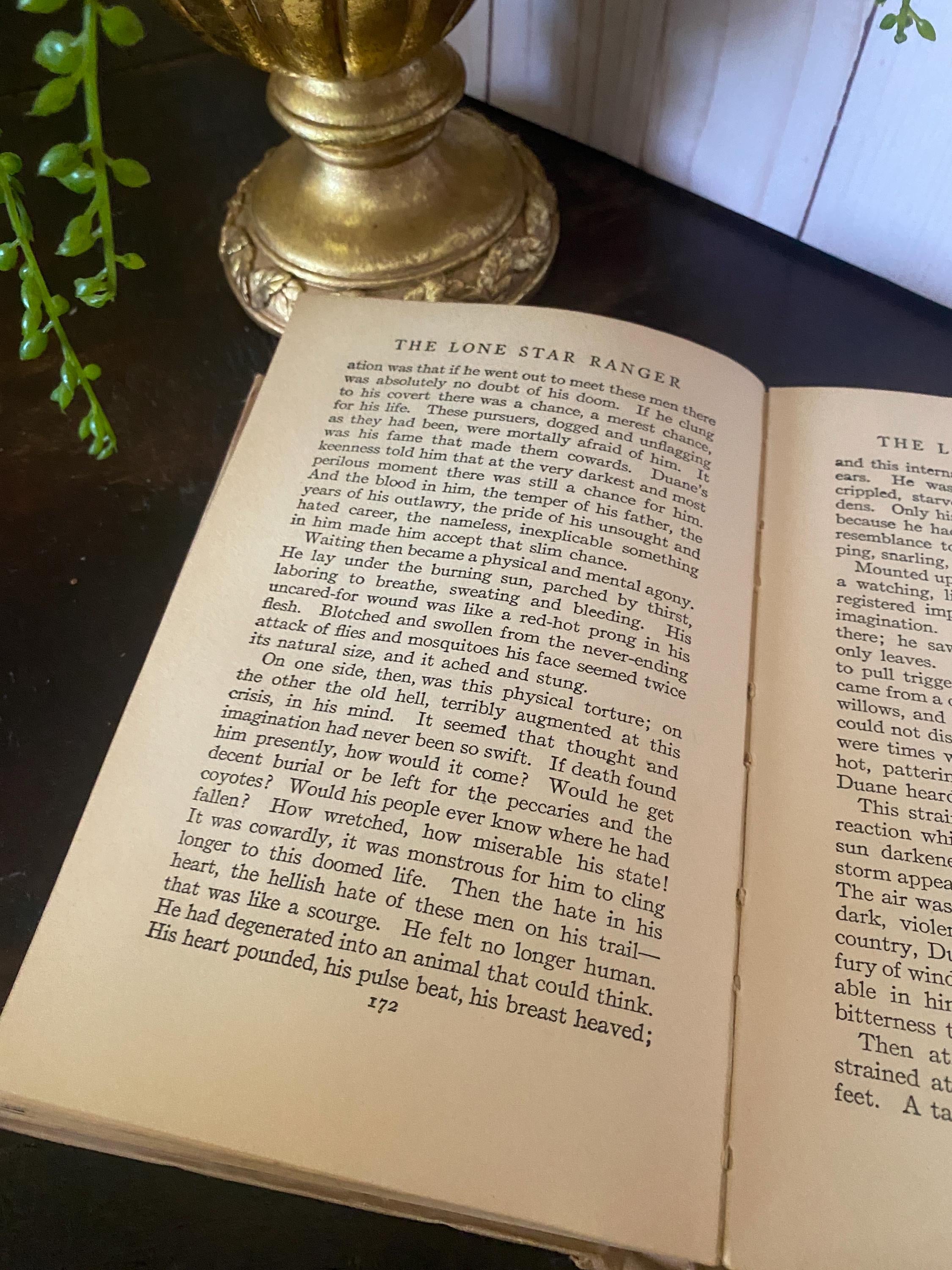 1915 - Second Edition - Zane Grey-  The Lone Star Ranger - Hardcover