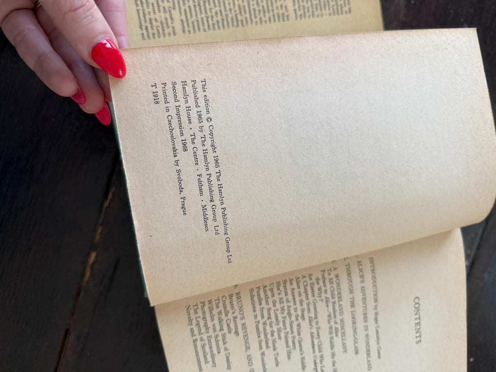 The Works of Lewis Carroll – 1968 Edition – Spring Books – Hardcover with Dust Jacket – Complete Alice Stories + More –