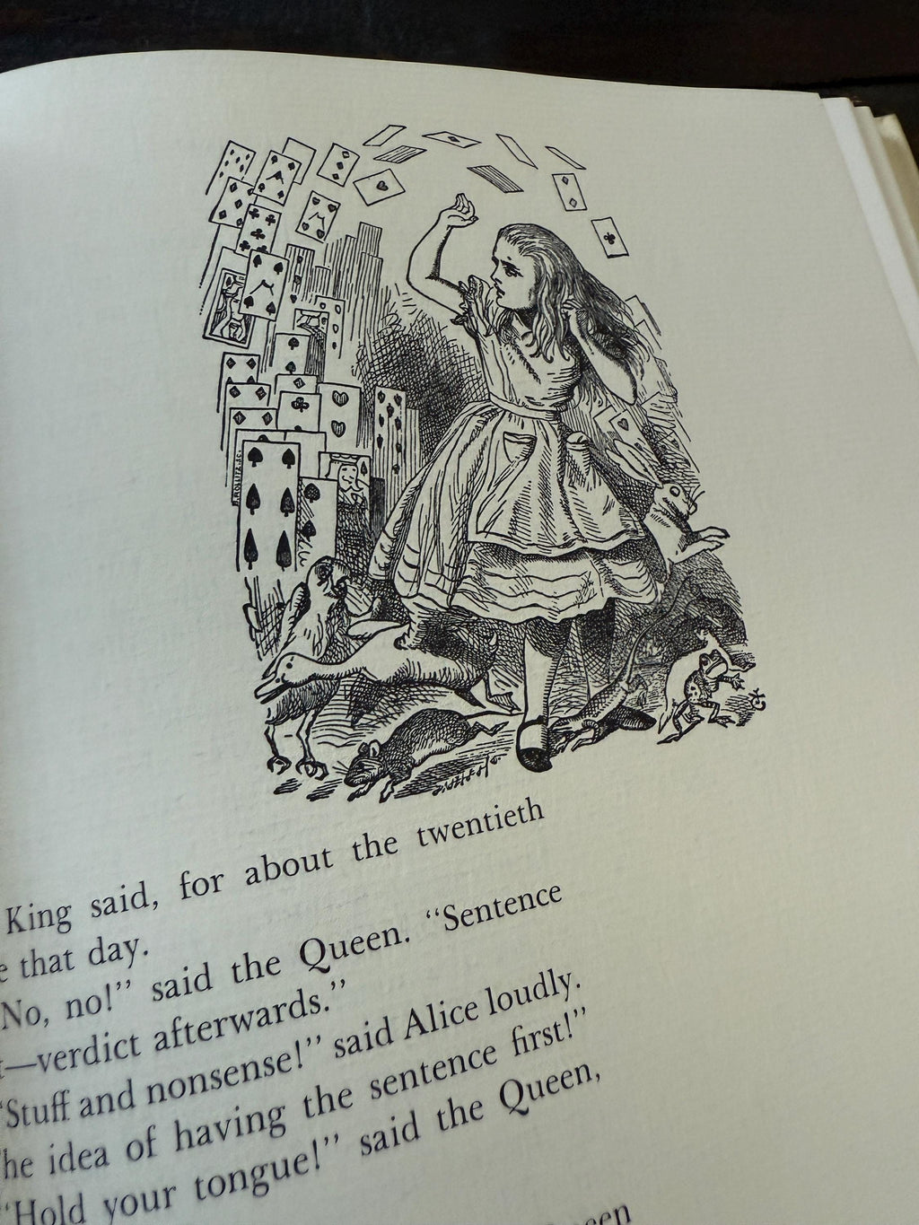 The Annotated Alice by Lewis Carroll – 1960 Edition – Illustrated by John Tenniel – Large Hardcover with Original Dust Jacket