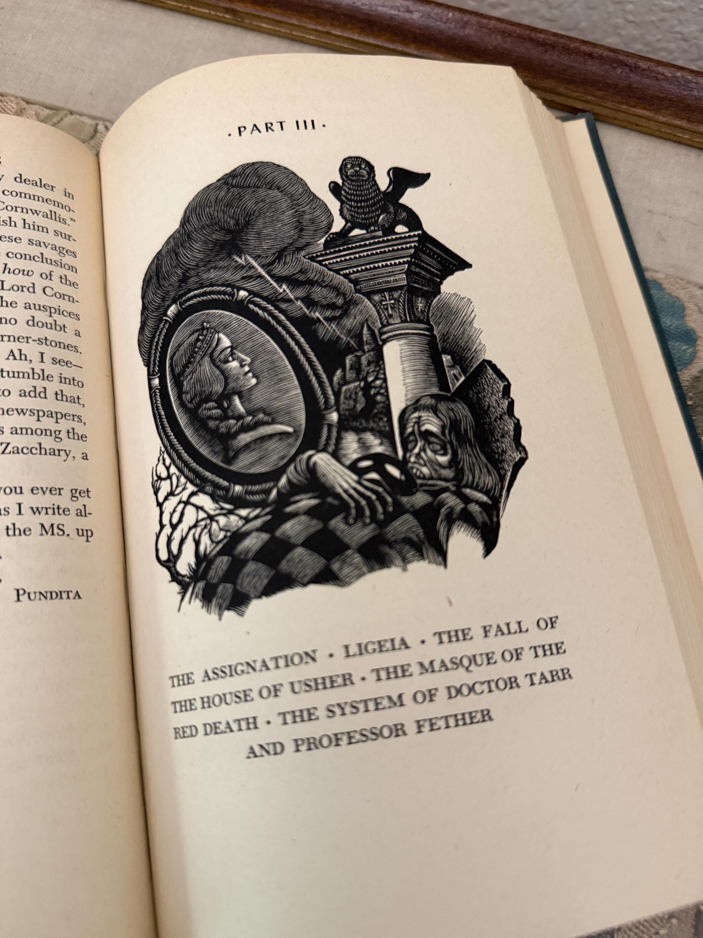 1947 Tales of Edgar Allan Poe | Illustrated by Fritz Eichenberg | Random House | Wood Engraving Edition