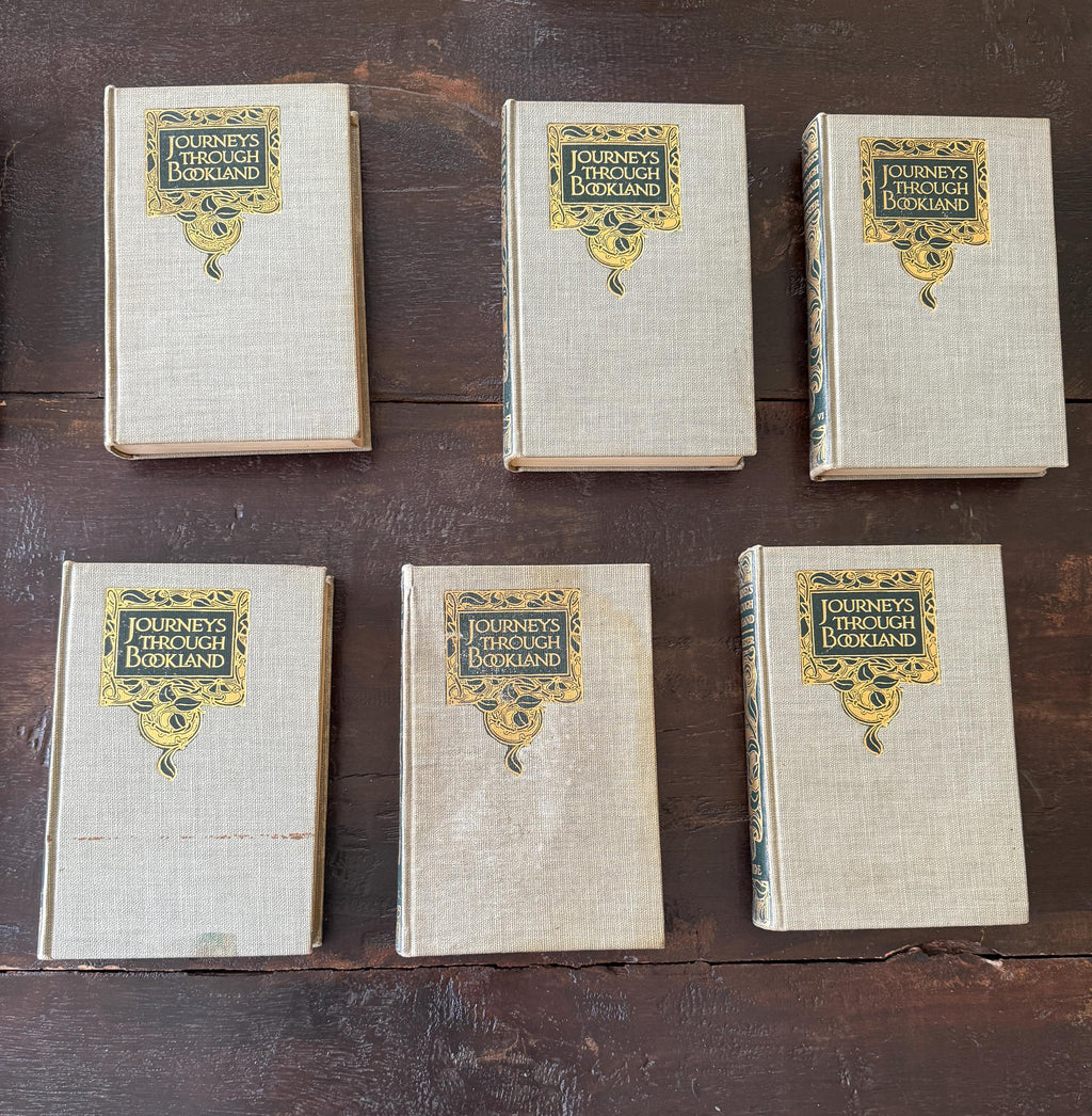 1909 Journeys Through Bookland First Edition Set by Charles H. Sylvester | Rare 10/11 Volumes | Vintage Literature Collection