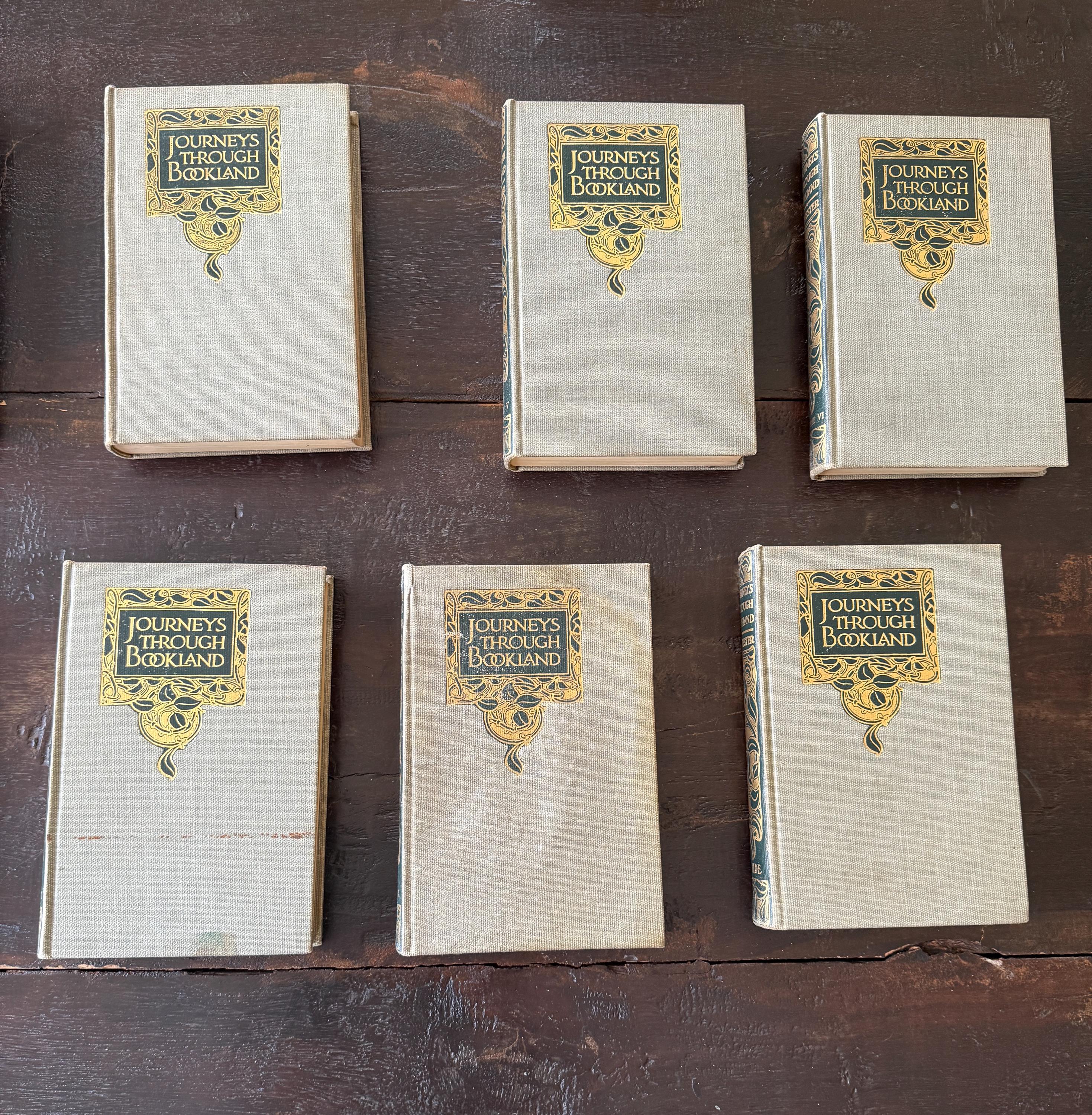 1909 Journeys Through Bookland First Edition Set by Charles H. Sylvester | Rare 10/11 Volumes | Vintage Literature Collection