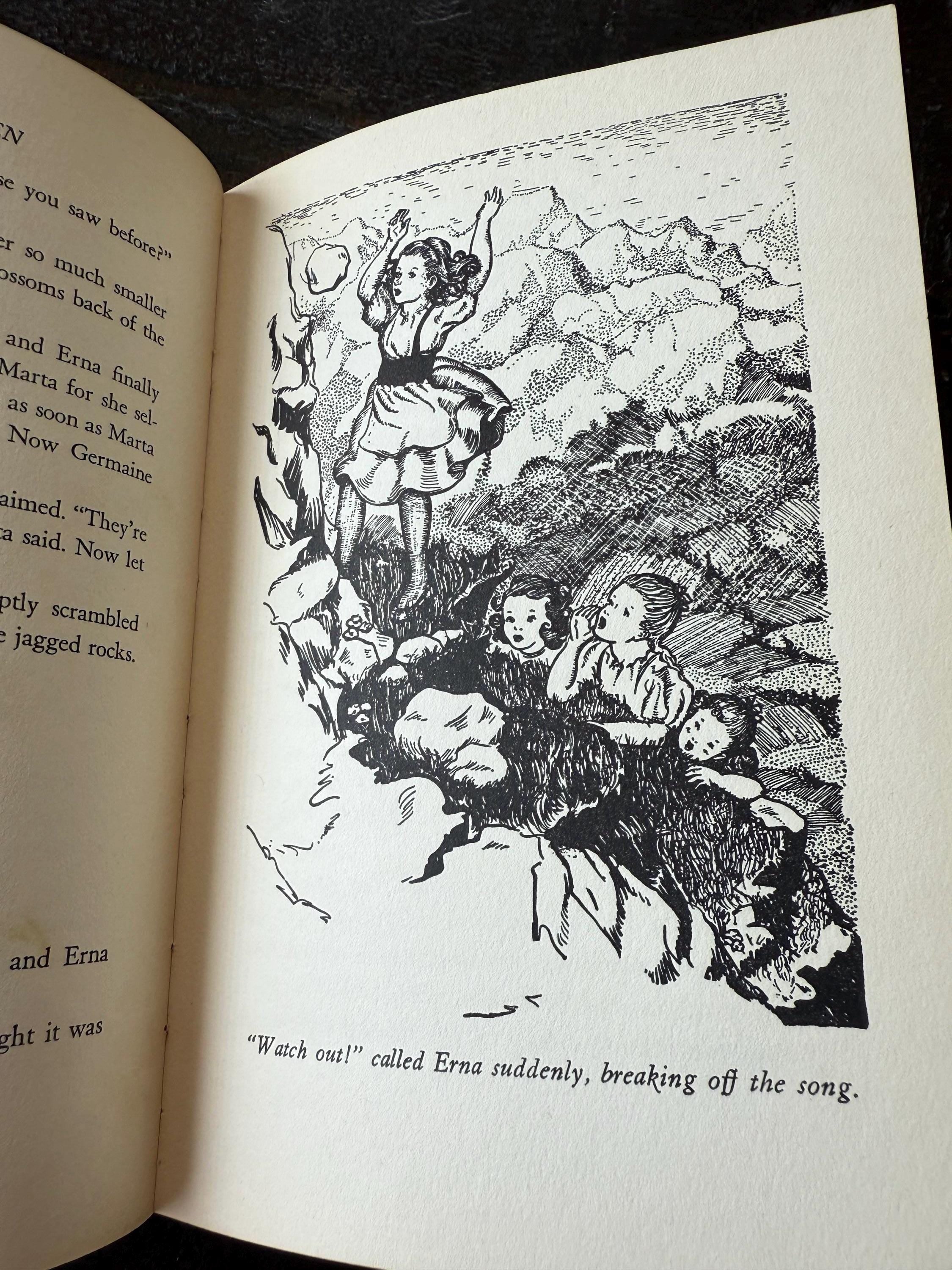 1939 Heidi’s Children by Charles Tritten – Vintage Sequel to Heidi – Embossed Green Cover