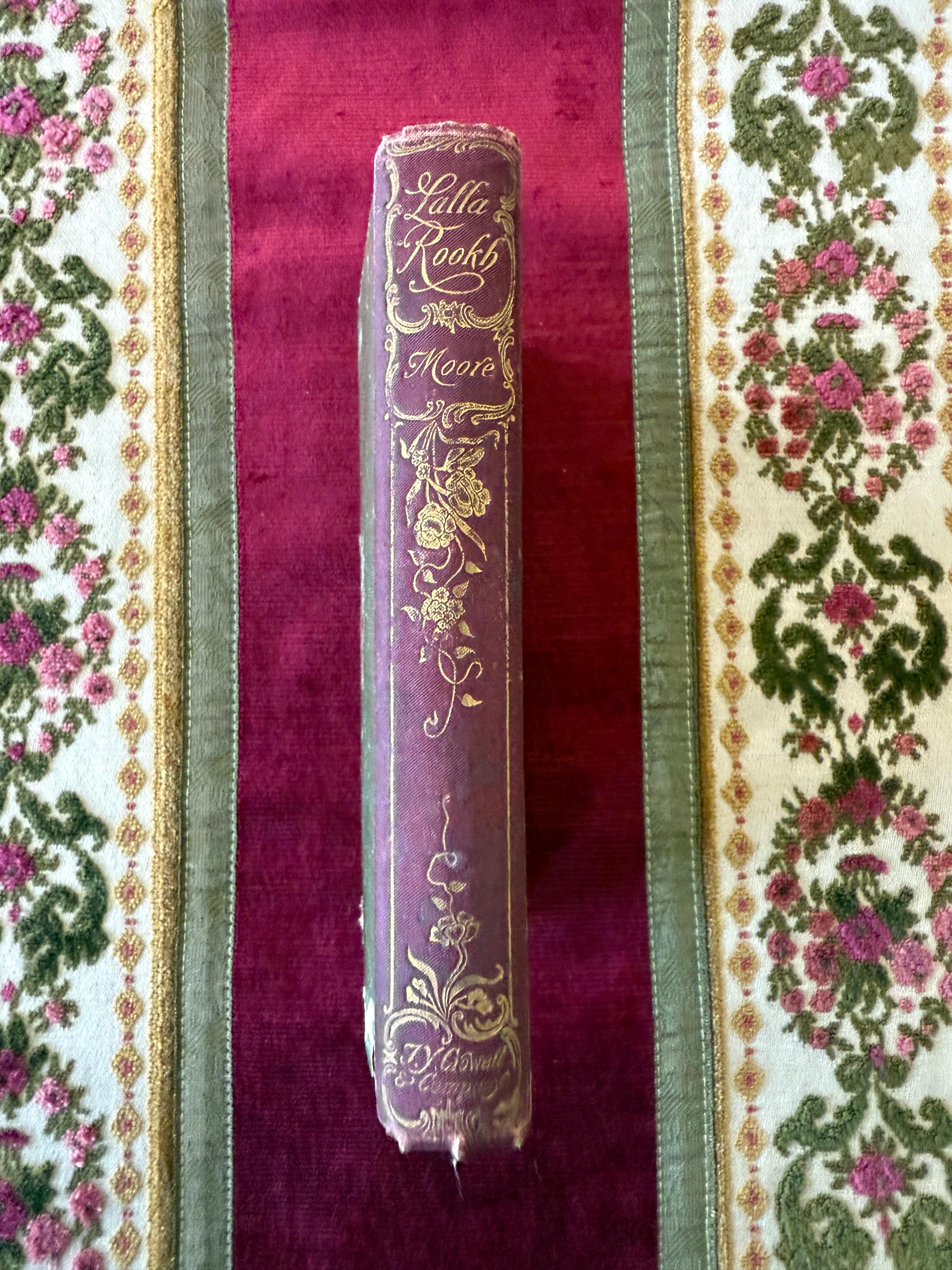 Lalla Rookh by Thomas Moore – 1892 Antique Hardcover – Thomas Y. Crowell and Co. – Illustrated & Inscribed – Ornate Victorian Edition