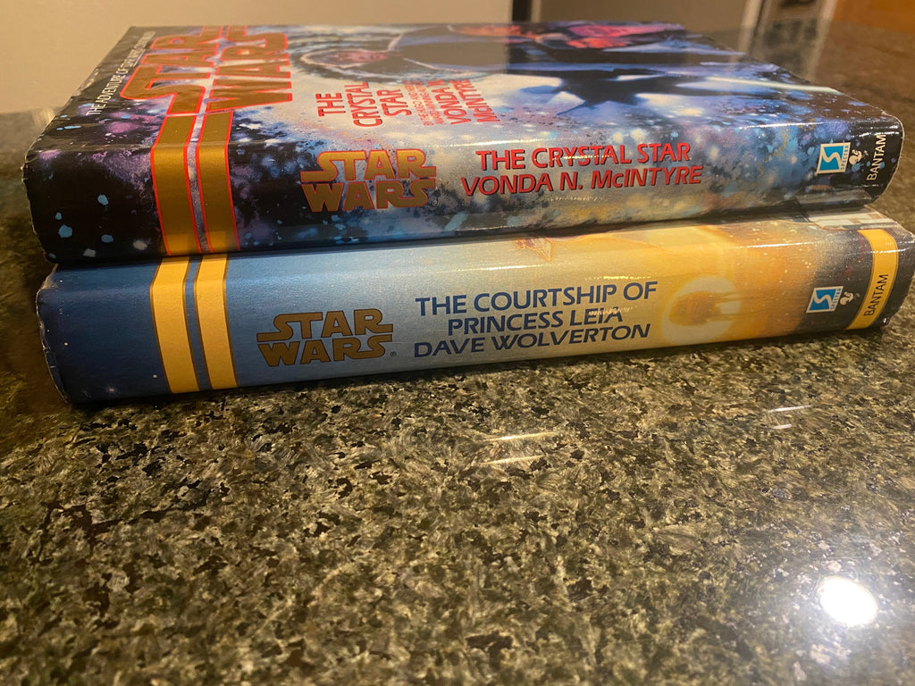 Star Wars First Edition Books - First Printings The Crystal Star | The Courtship of Princess Leia - HC Dust Jacket- 1994 Bantam Publishing