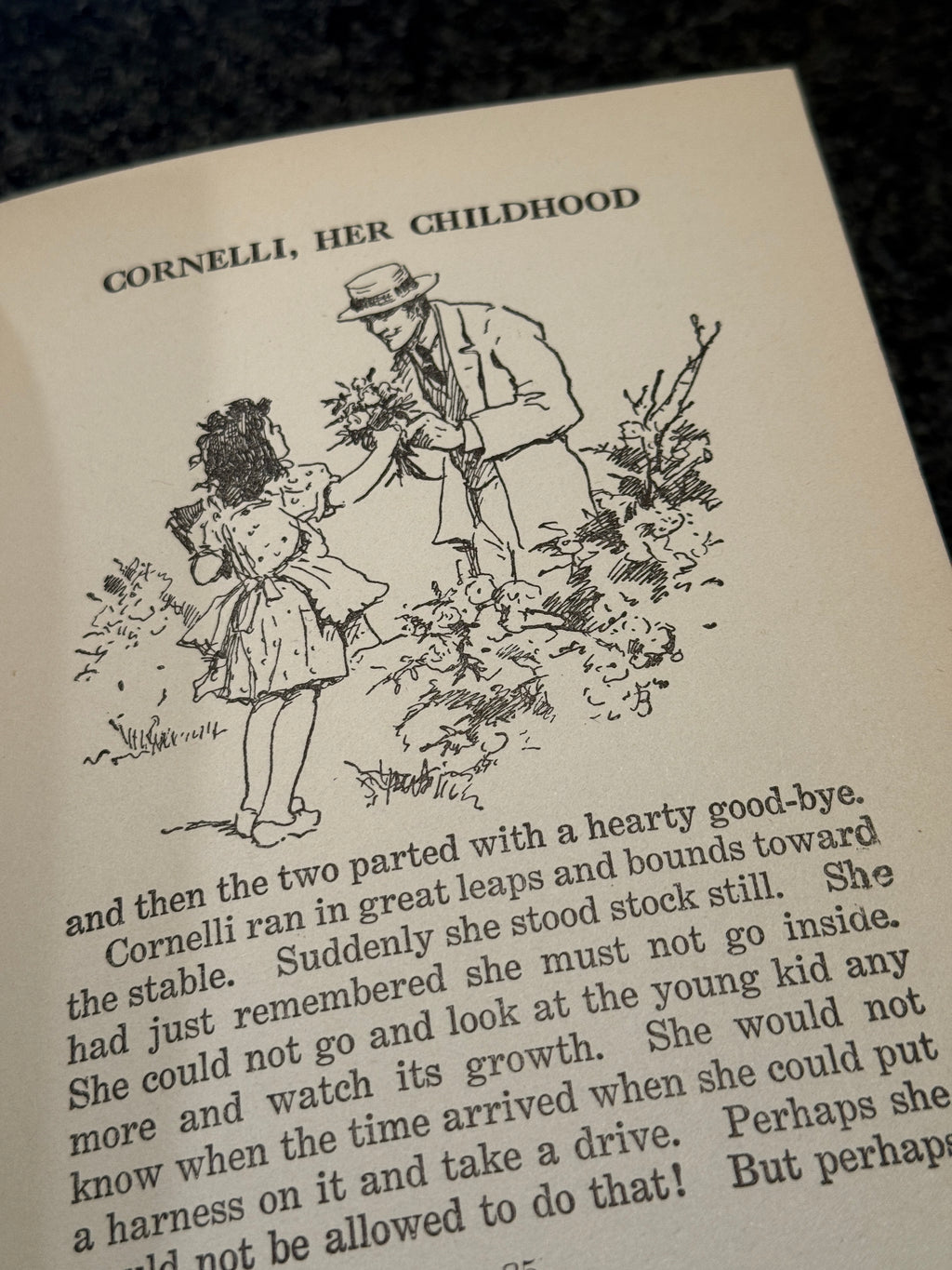 Cornelli, Her Childhood by Johanna Spyri – 1926 First American Edition with Dust Jacket
