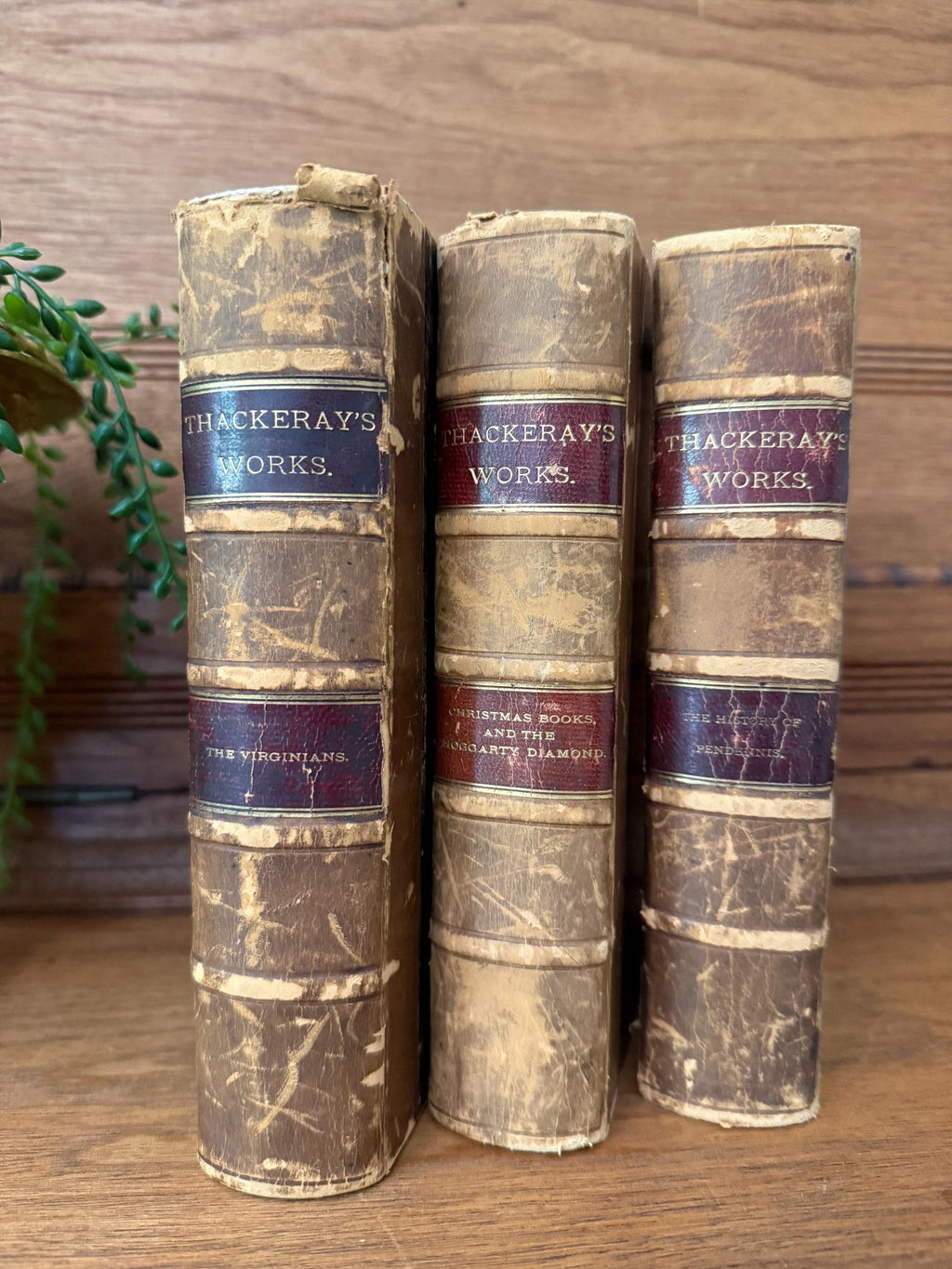 1887 Thackeray’s Complete Works - Illustrated | Set of 3 Antique Books | Published by James B. Lyon & Co.