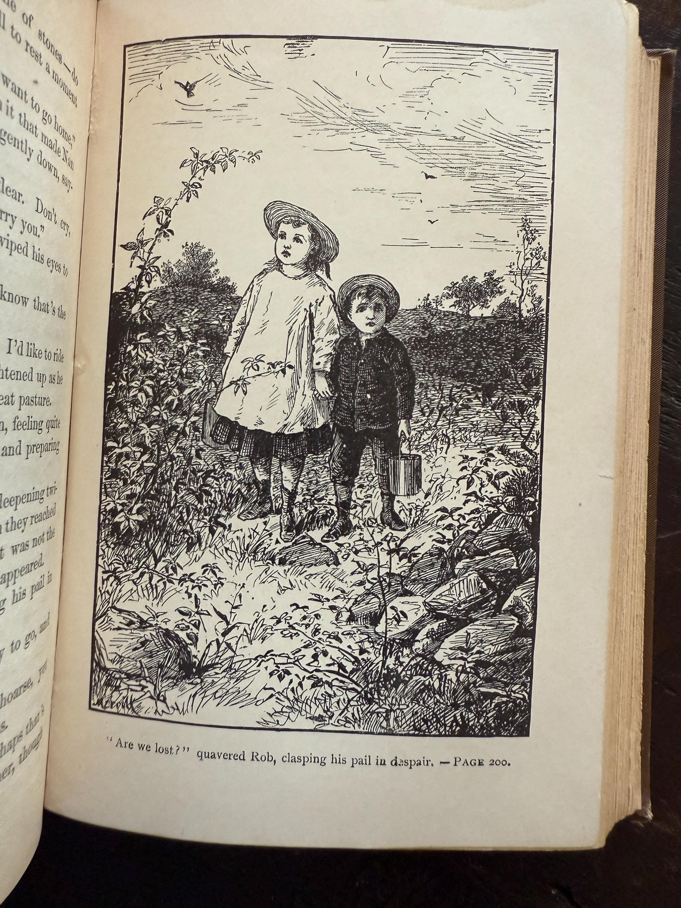 Antique 1915 - Louisa M. Alcott - Little Men illustrated hardcover book
