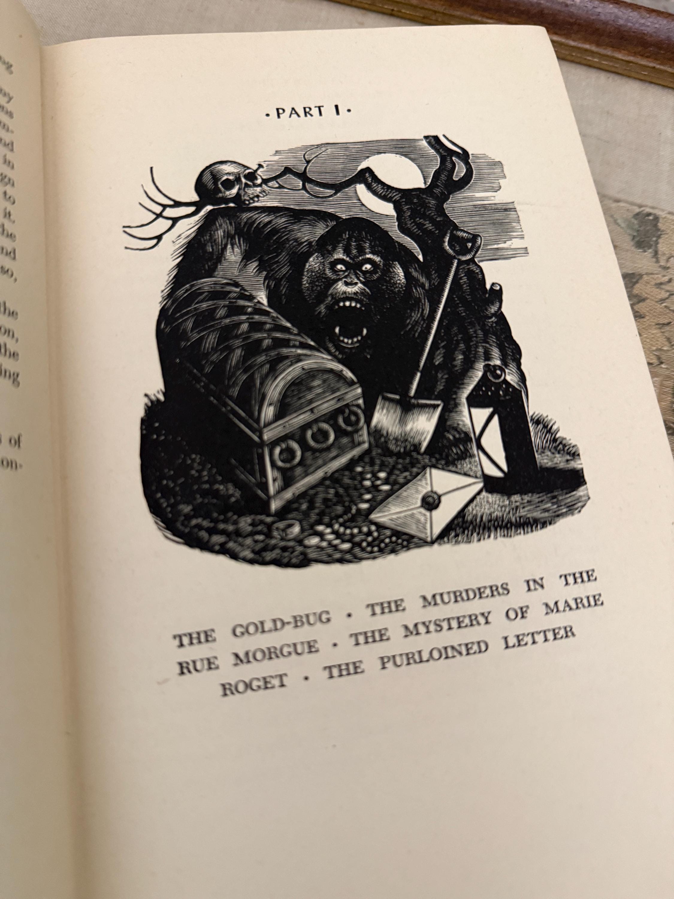 1947 Tales of Edgar Allan Poe | Illustrated by Fritz Eichenberg | Random House | Wood Engraving Edition