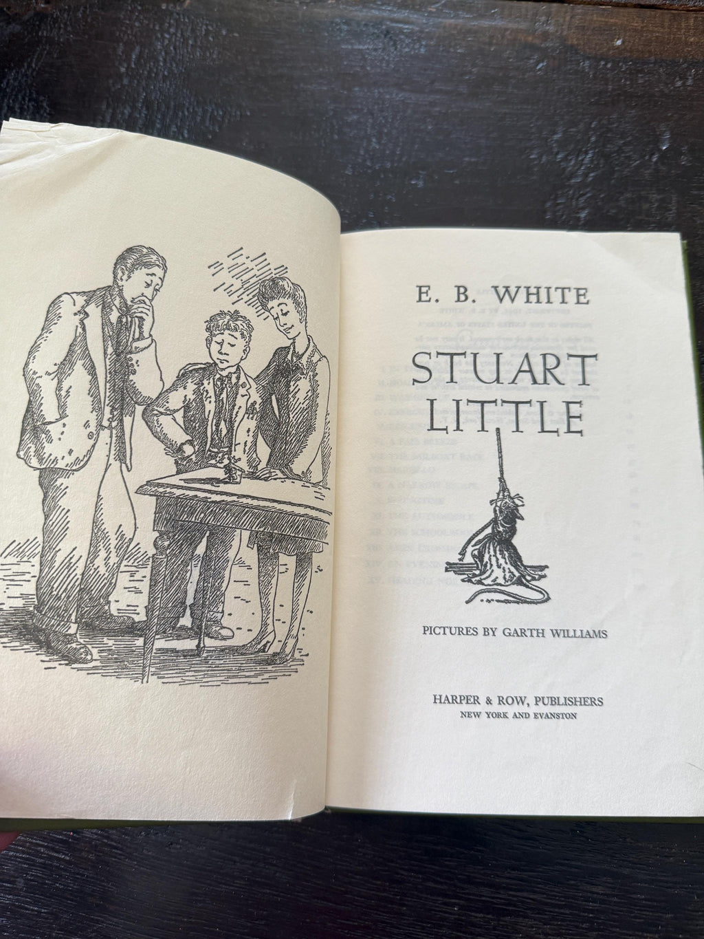 Vintage 1945 Stuart Little by E.B. White – Likely Second Printing – Classic Children’s Hardcover