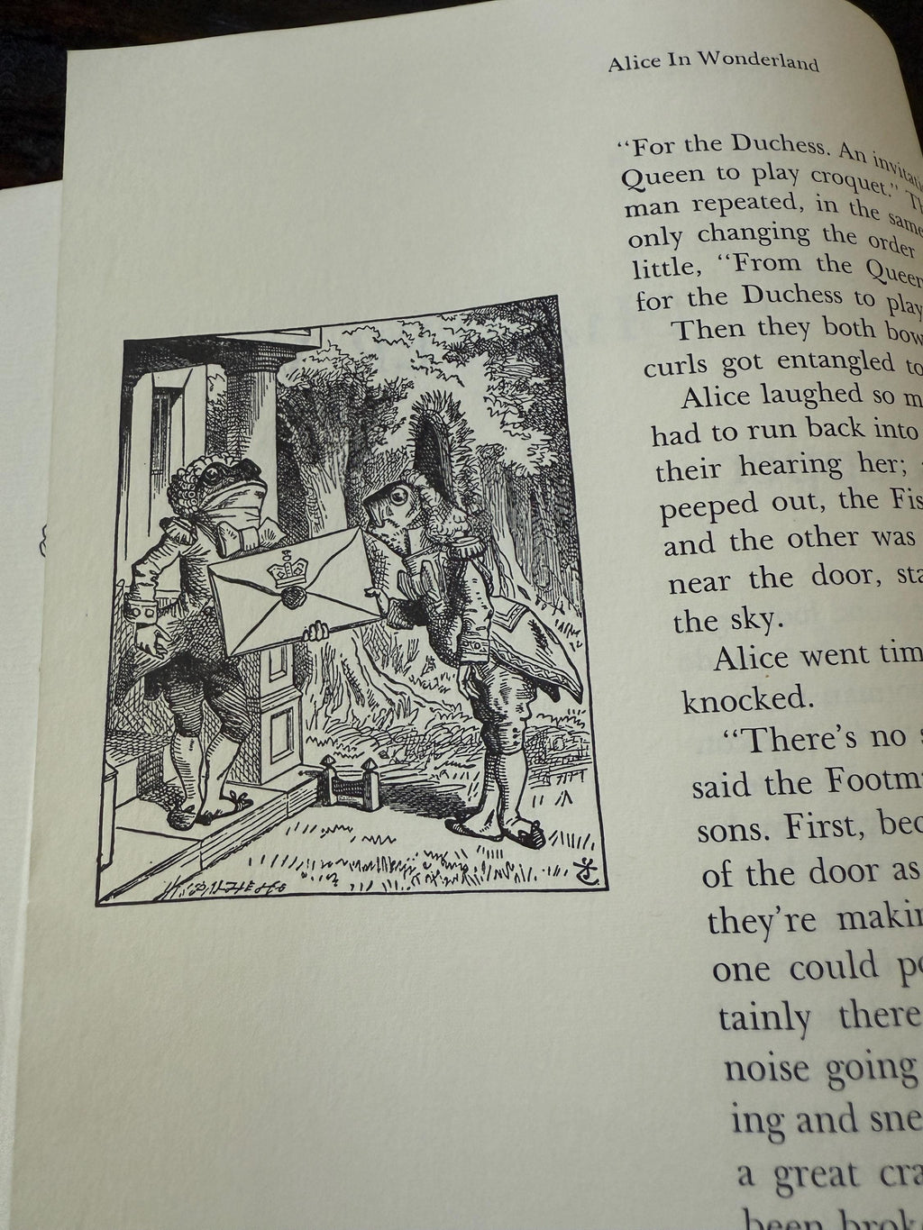 The Annotated Alice by Lewis Carroll – 1960 Edition – Illustrated by John Tenniel – Large Hardcover with Original Dust Jacket