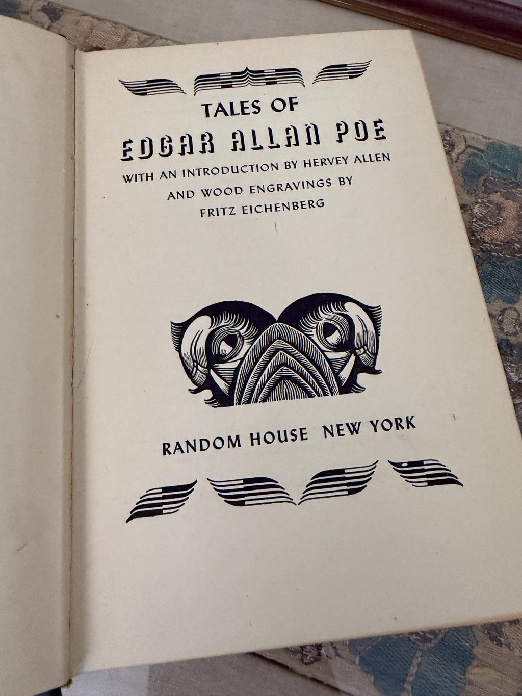 1947 Tales of Edgar Allan Poe | Illustrated by Fritz Eichenberg | Random House | Wood Engraving Edition
