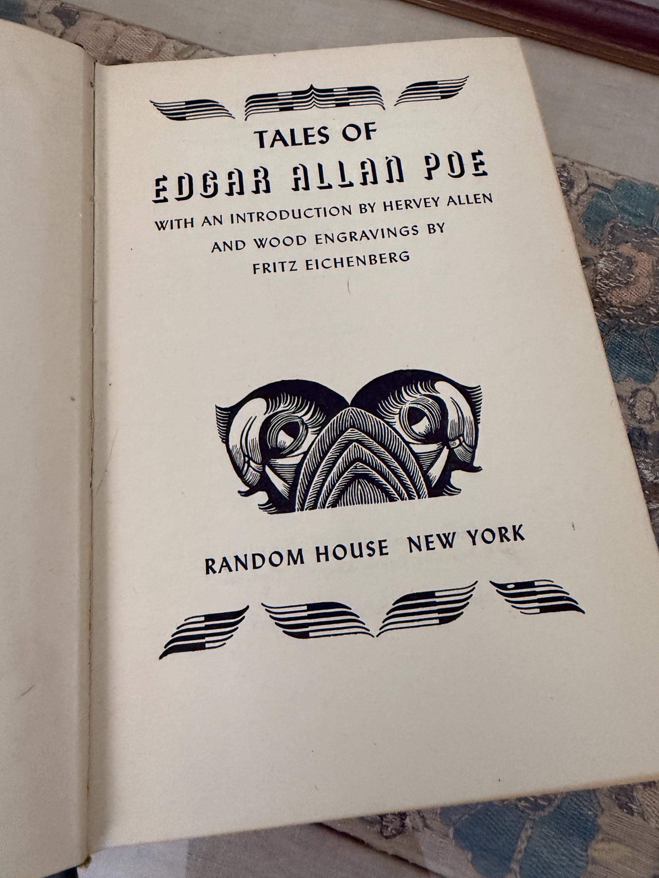 1947 Tales of Edgar Allan Poe | Illustrated by Fritz Eichenberg | Random House | Wood Engraving Edition