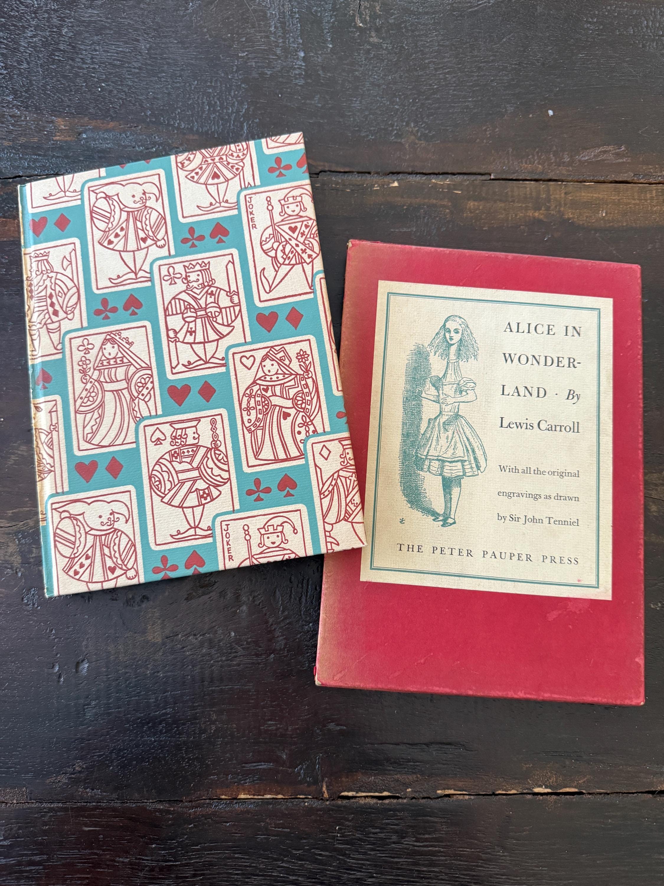 Vintage Alice in Wonderland by Lewis Carroll – Peter Pauper Press – Illustrated – With Original Slipcover