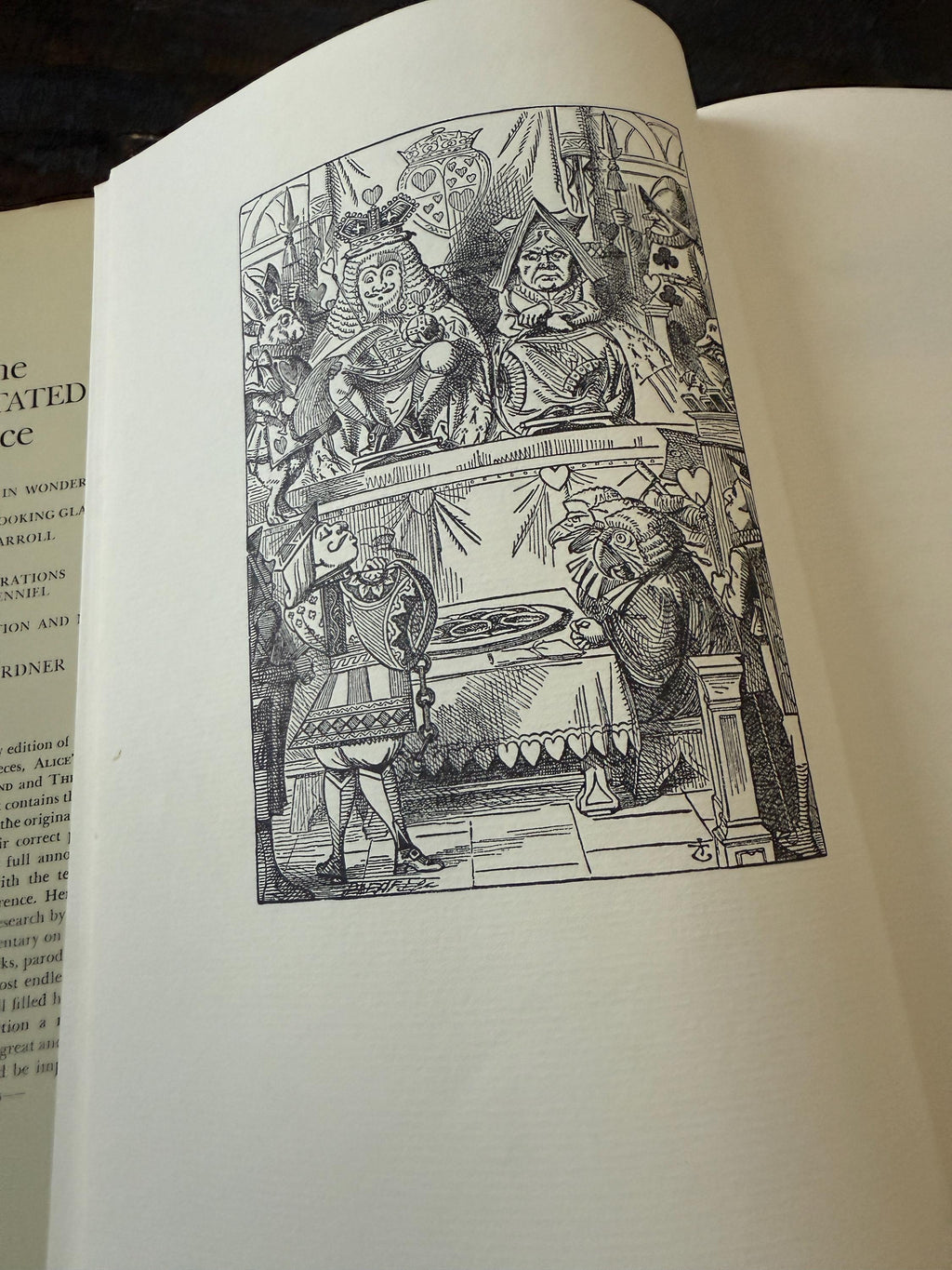 The Annotated Alice by Lewis Carroll – 1960 Edition – Illustrated by John Tenniel – Large Hardcover with Original Dust Jacket