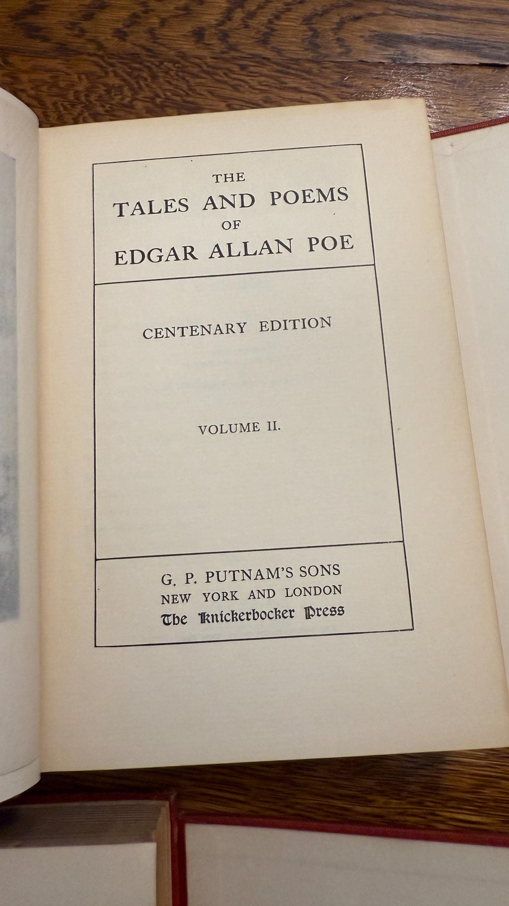 Antique 1902 The Tales and Poems of Edgar Allan Poe – Volumes II–VI – Centenary Edition – Illustrated