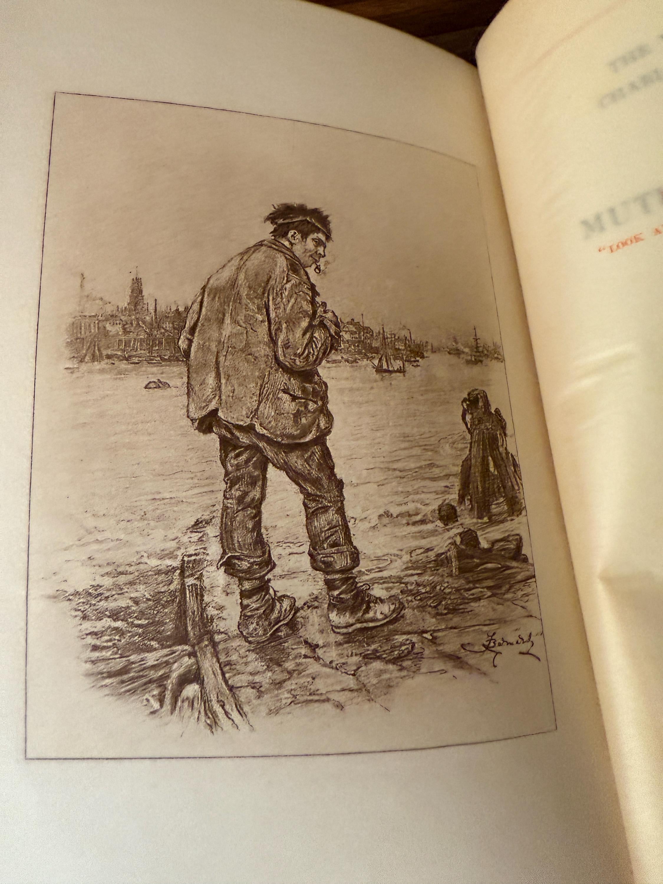 Antique 1911 Charles Dickens Our Mutual Friend (Part One) – Anniversary Edition by P.F. Collier & Son