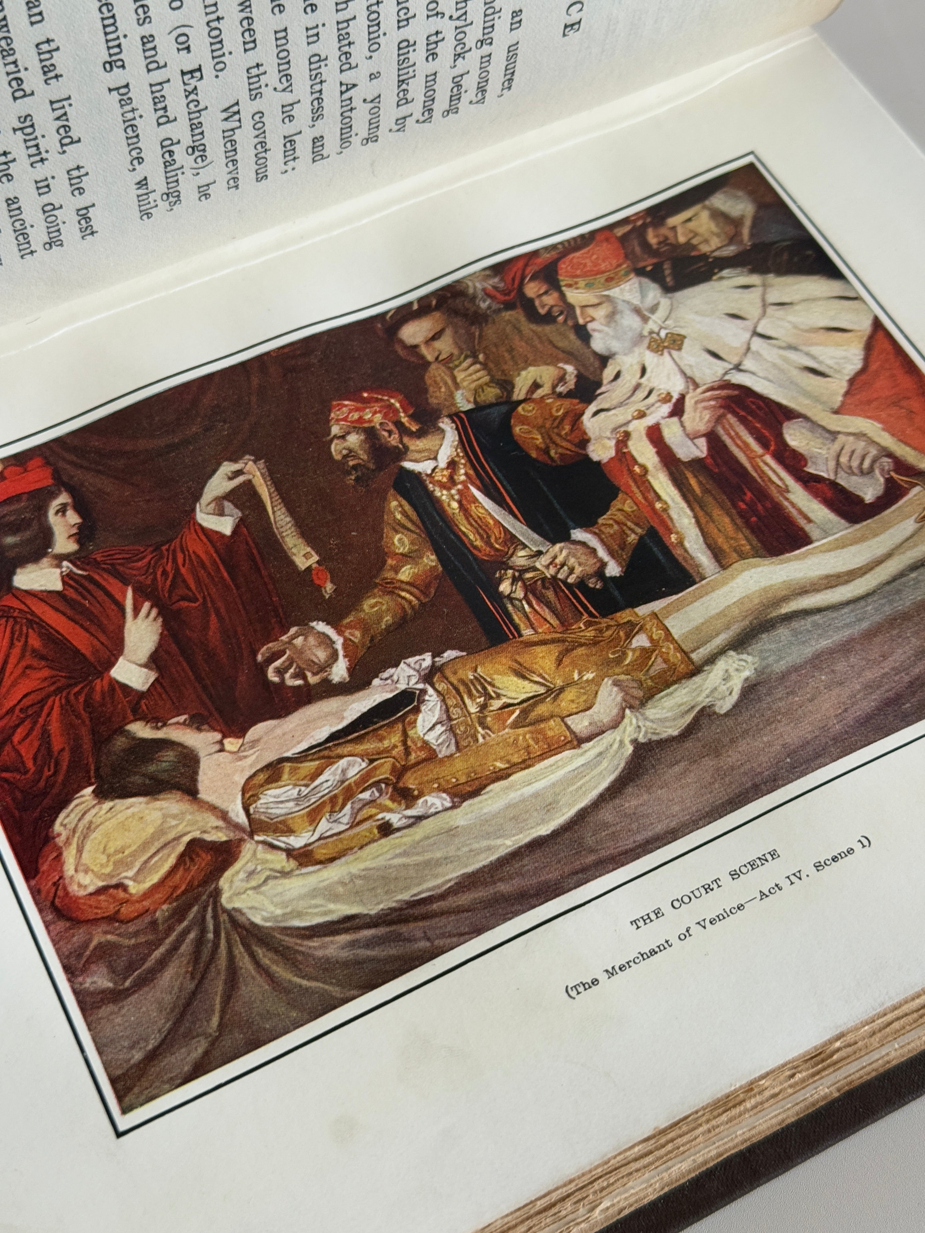 Antique 1905 Tales from Shakespeare by Charles & Mary Lamb – Illustrated by N.M. Price – Ornate Gilt Binding