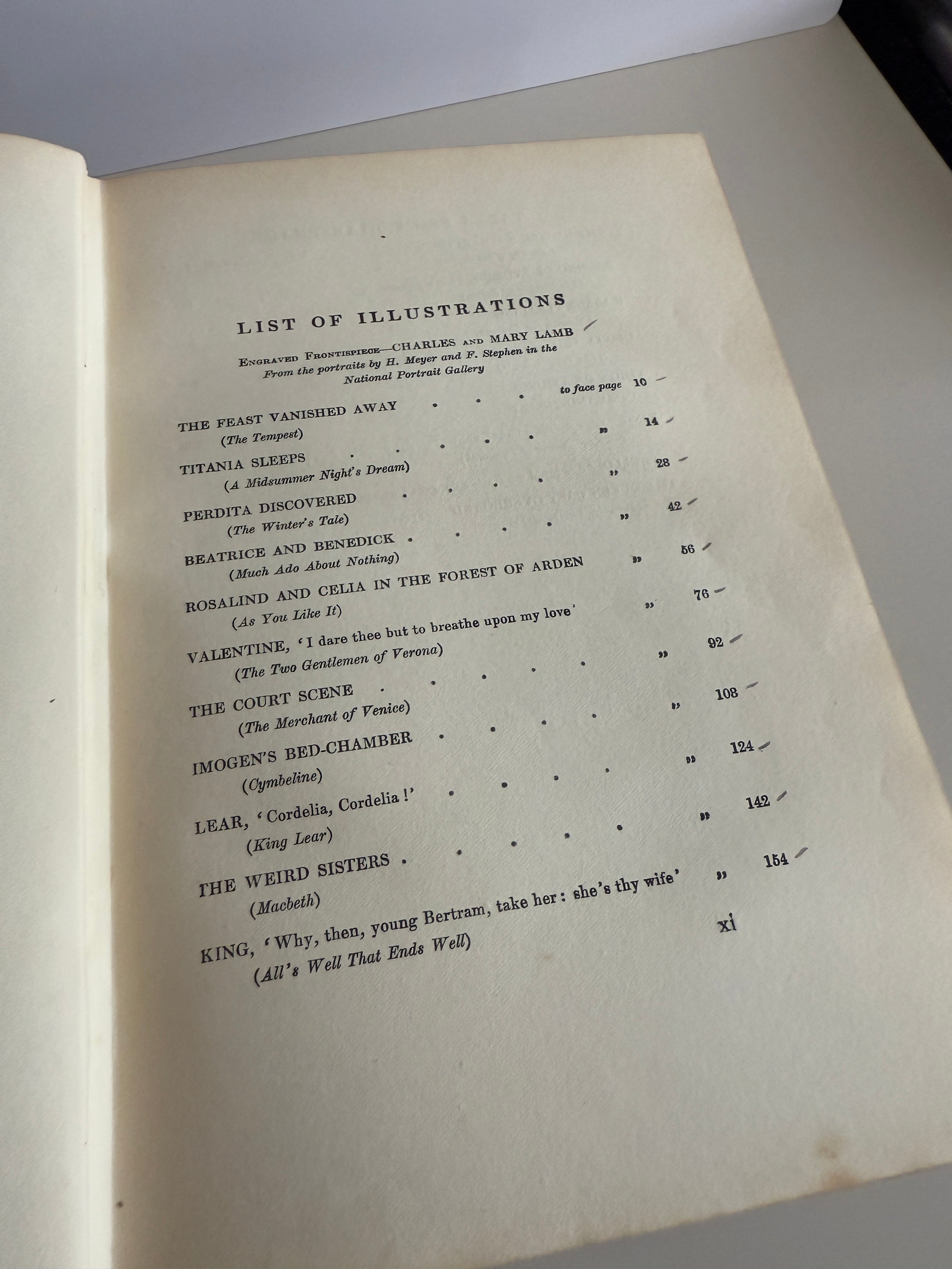 Antique 1905 Tales from Shakespeare by Charles & Mary Lamb – Illustrated by N.M. Price – Ornate Gilt Binding