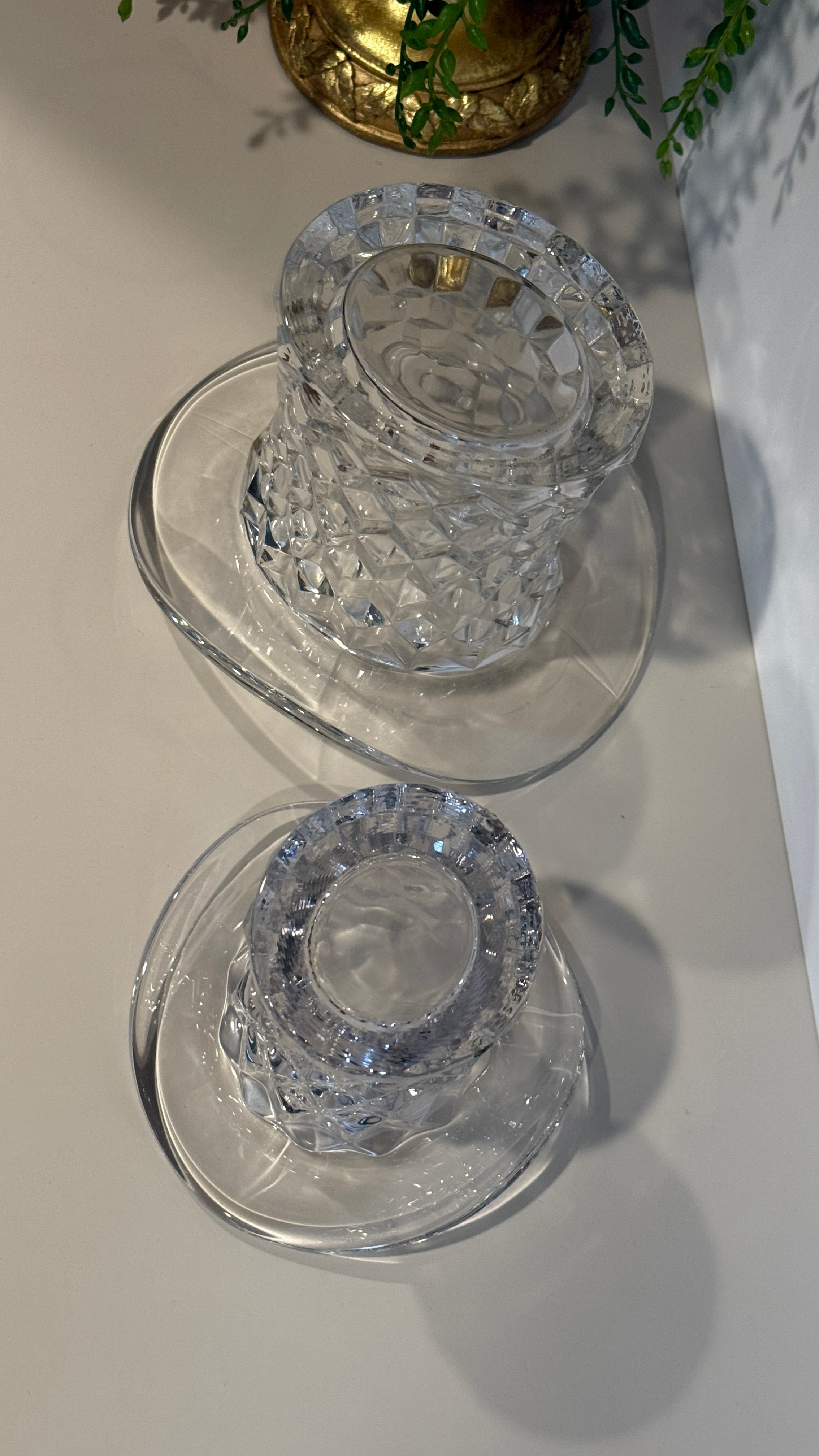 Vintage Fostoria American Top Hat Glass – Toothpick Holder, Match Holder, or Bud Vase (Sold Separately)