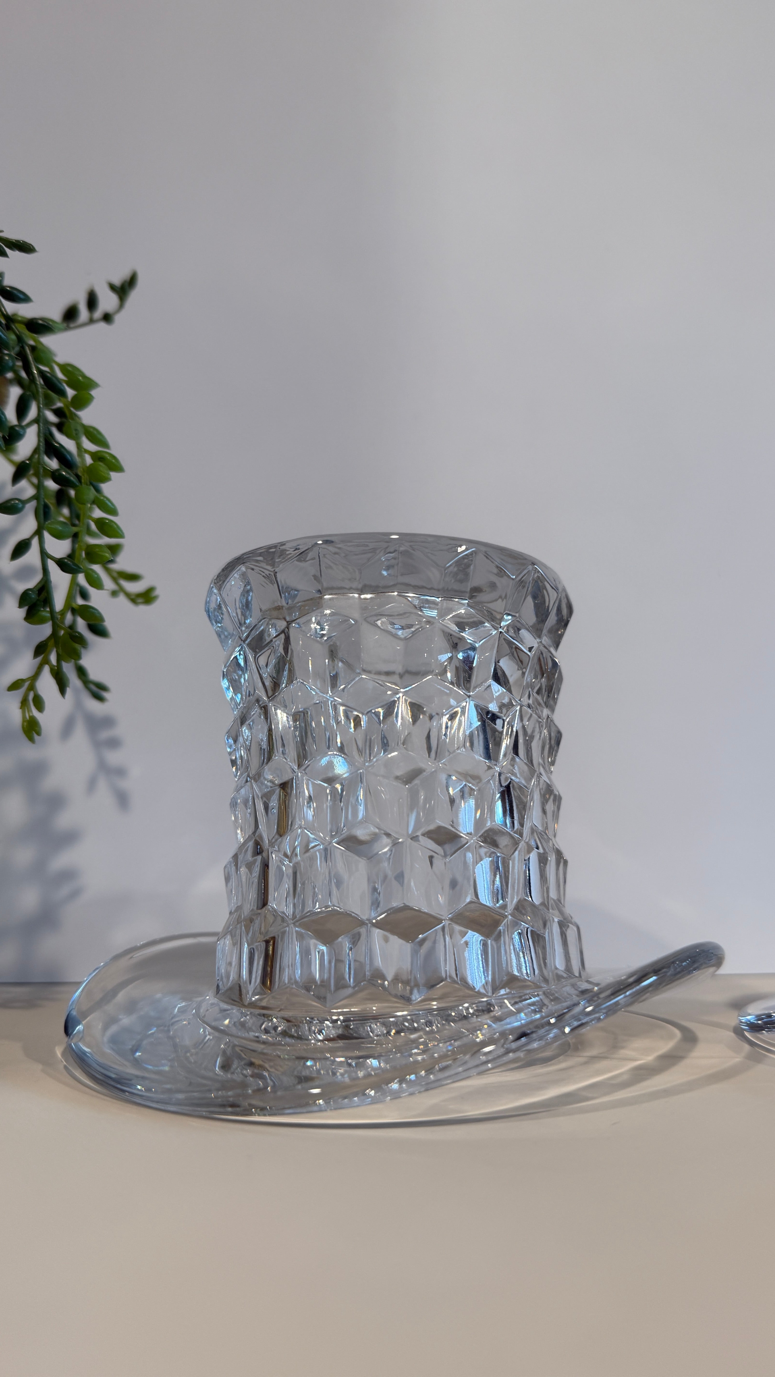 Vintage Fostoria American Top Hat Glass – Toothpick Holder, Match Holder, or Bud Vase (Sold Separately)