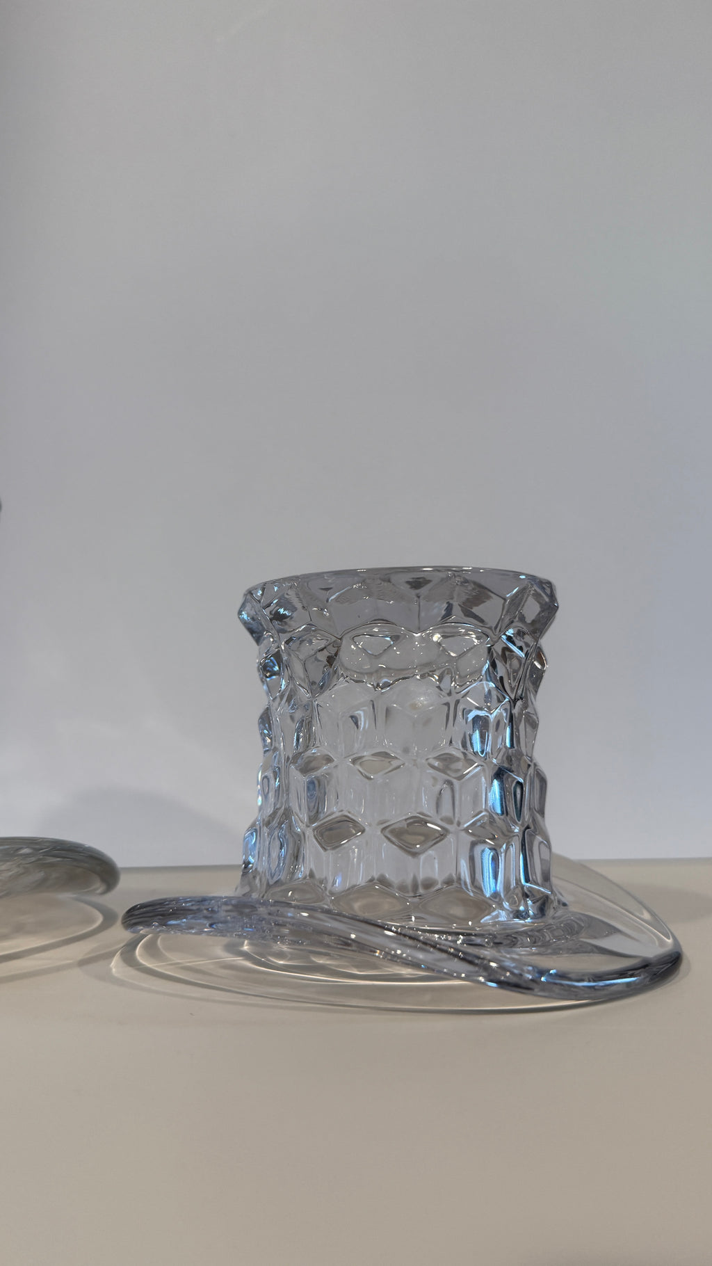 Vintage Fostoria American Top Hat Glass – Toothpick Holder, Match Holder, or Bud Vase (Sold Separately)