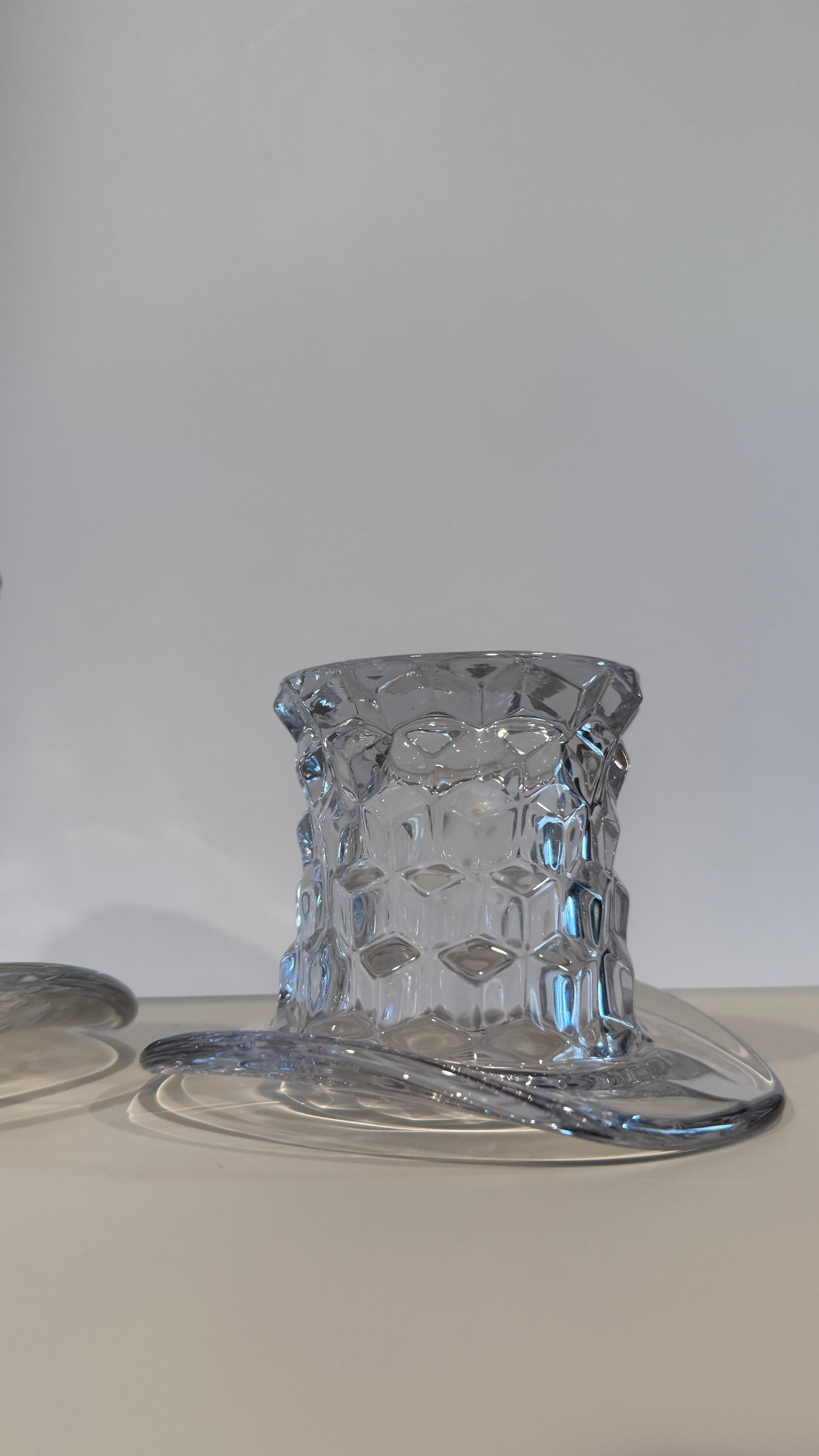 Vintage Fostoria American Top Hat Glass – Toothpick Holder, Match Holder, or Bud Vase (Sold Separately)