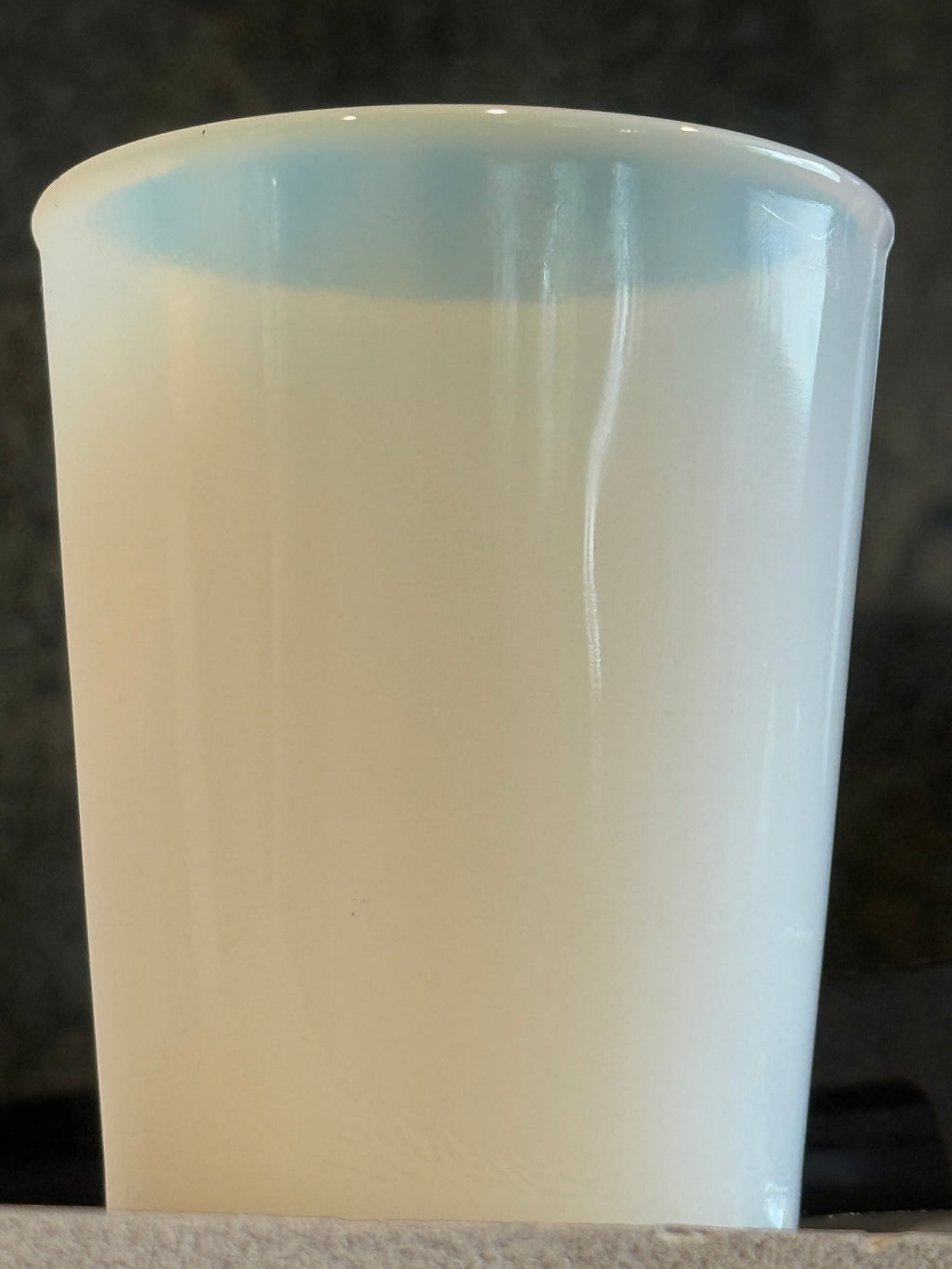 Set of 2 Vintage Hazel Atlas Opalescent Milk Glass Tumblers – 3.5 Inch