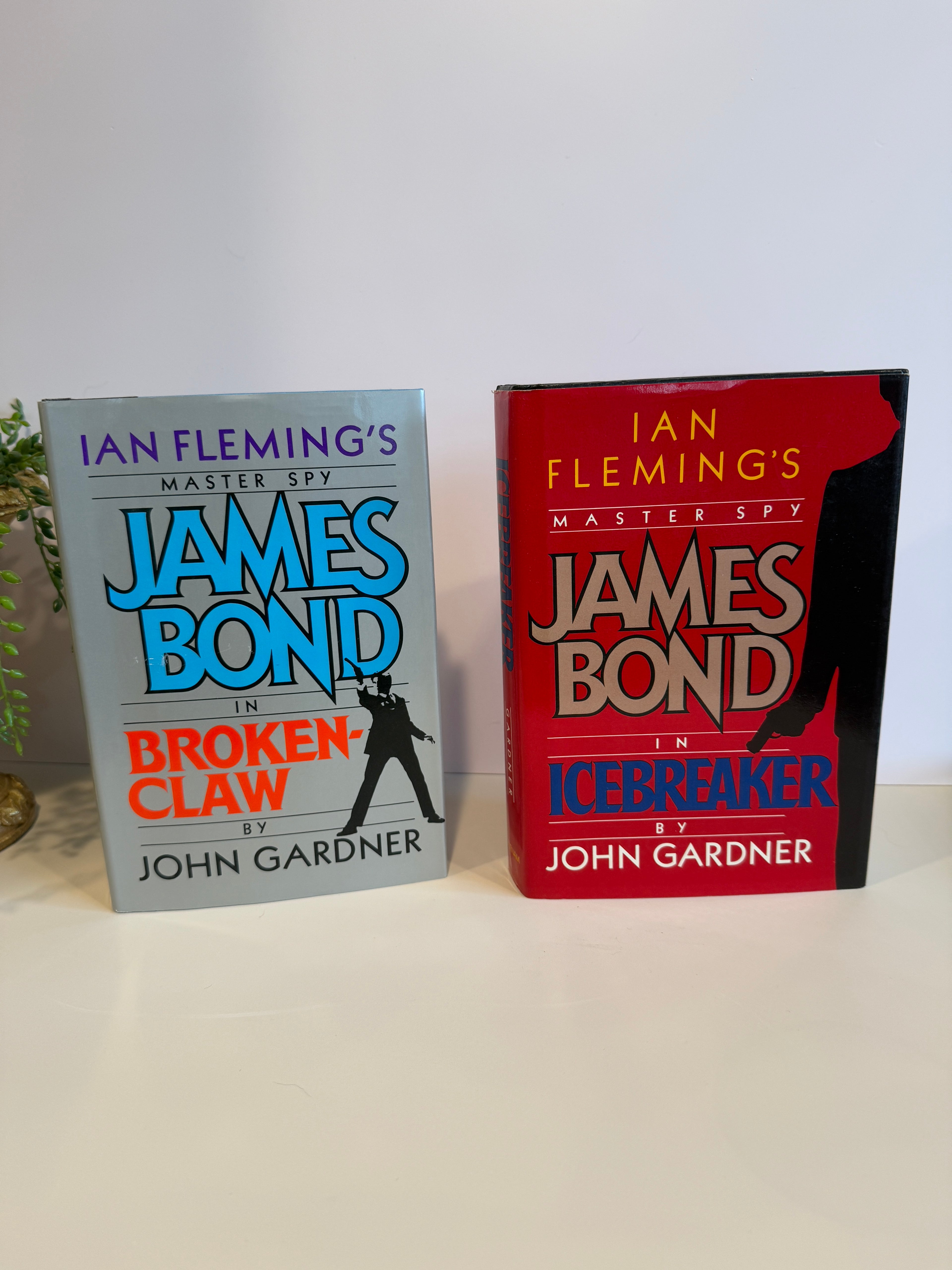Set of 8 Ian Fleming’s Master Spy James Bond Books by John Gardner – First Editions with Dust Jackets