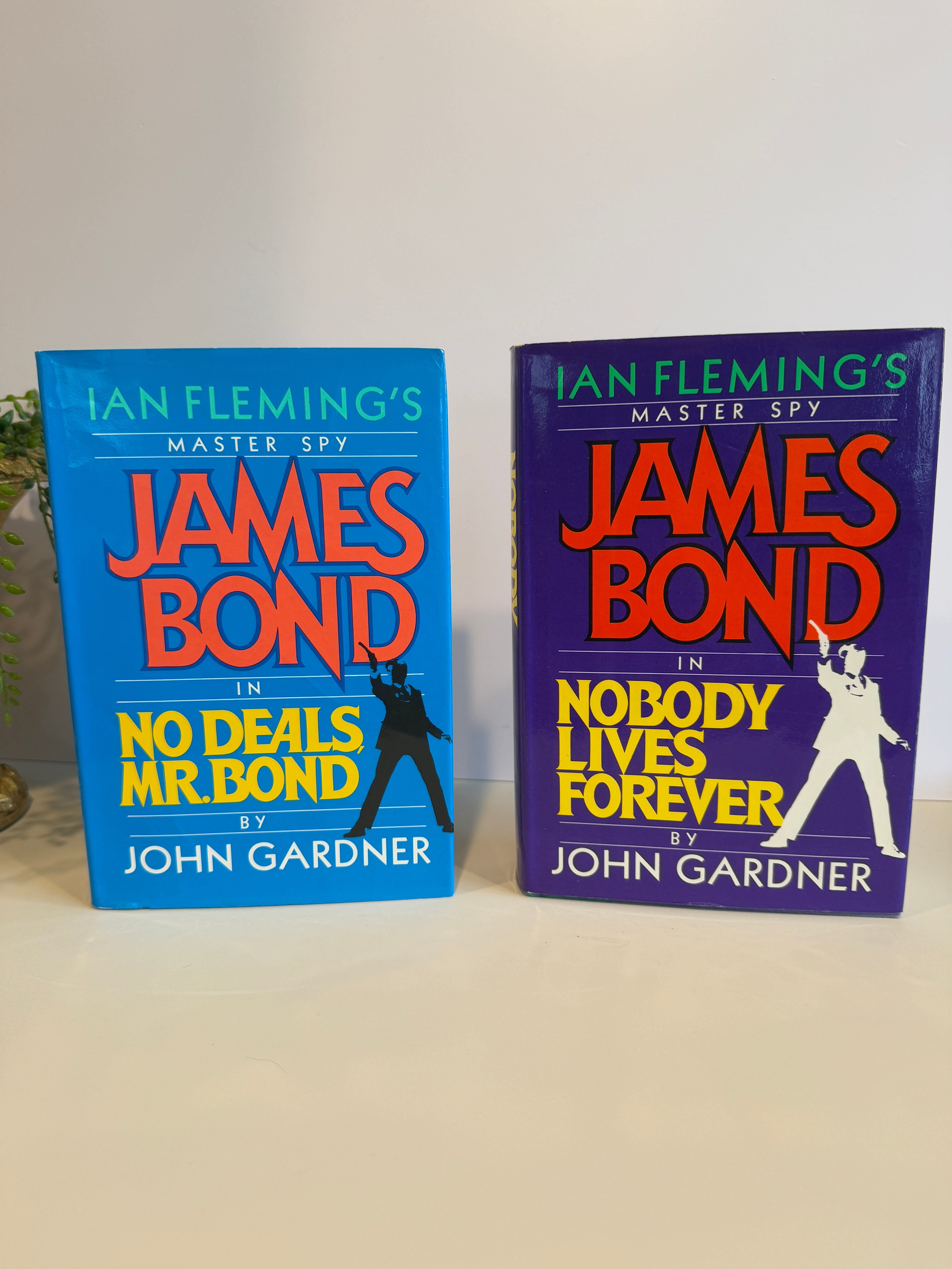 Set of 8 Ian Fleming’s Master Spy James Bond Books by John Gardner – First Editions with Dust Jackets