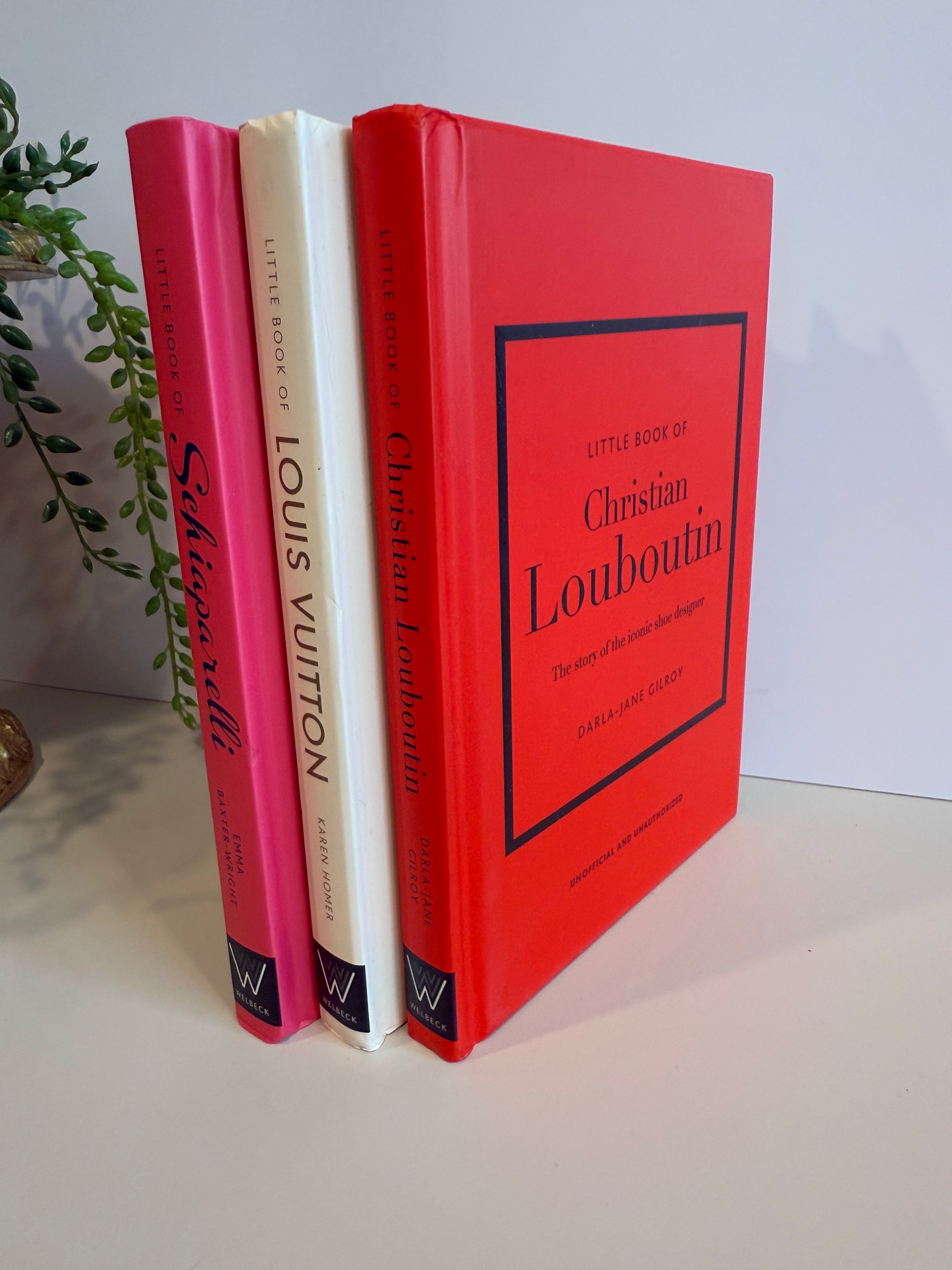 Set of 3 Fashion Icon Coffee Table Books – Schiaparelli, Louis Vuitton, Christian Louboutin