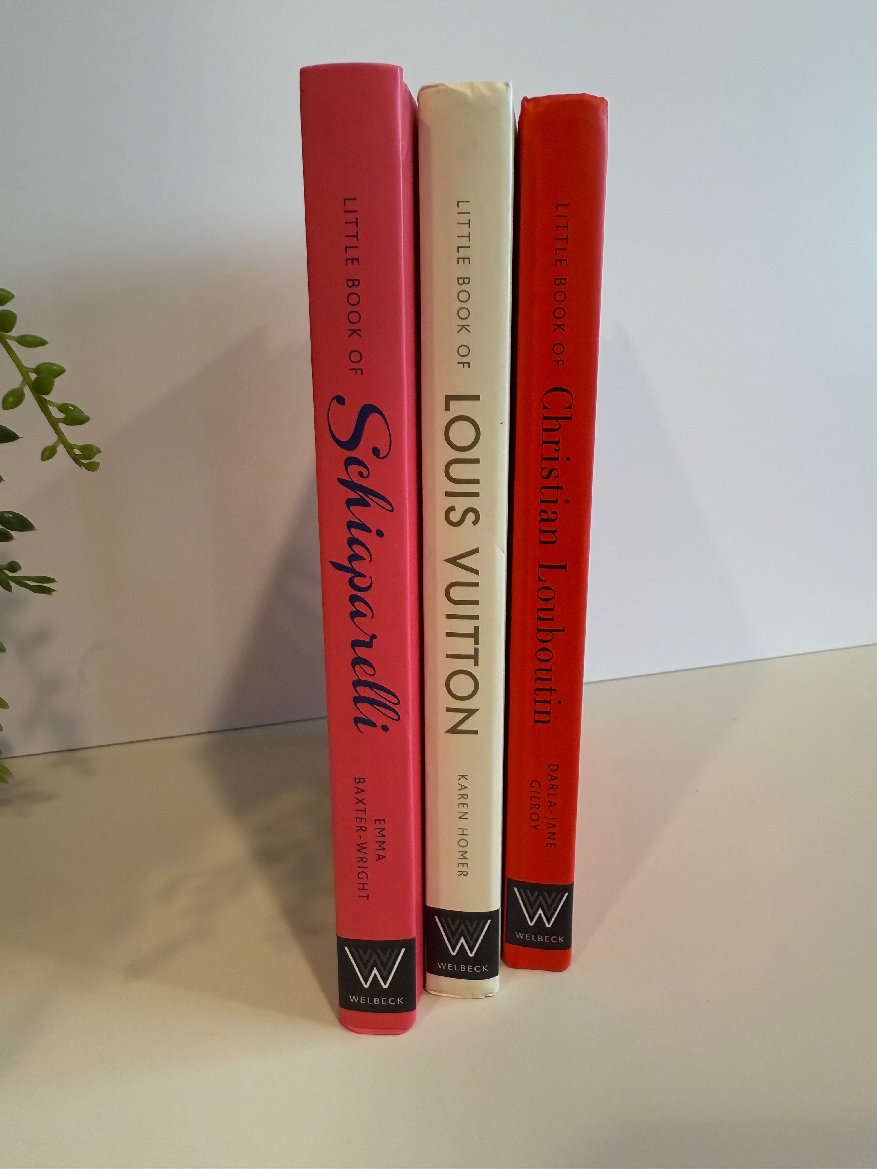 Set of 3 Fashion Icon Coffee Table Books – Schiaparelli, Louis Vuitton, Christian Louboutin
