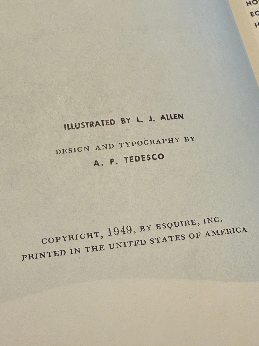 Esquire’s Handbook for Hosts – 1949 First Edition – Comically Illustrated