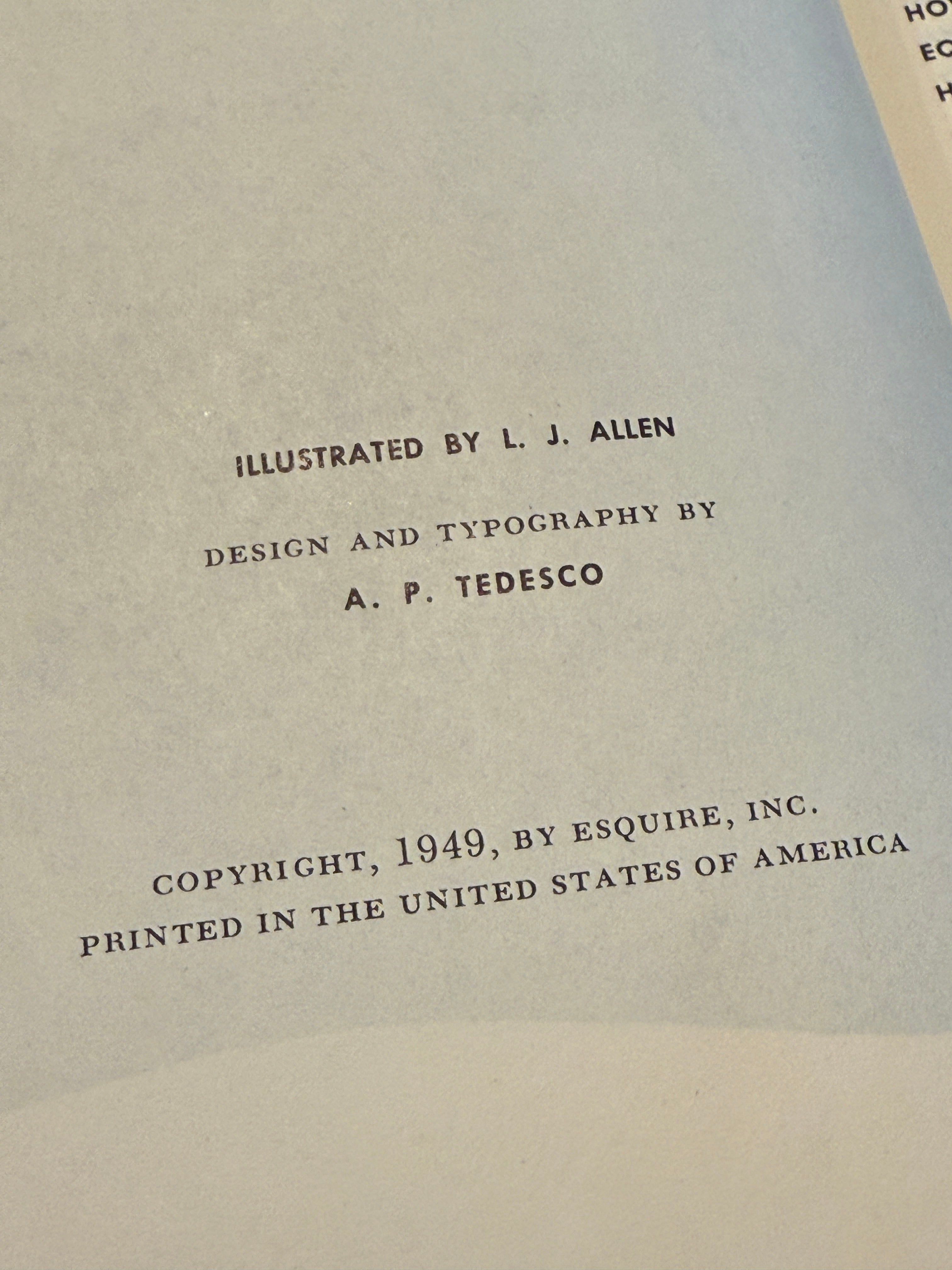 Esquire’s Handbook for Hosts – 1949 First Edition – Comically Illustrated