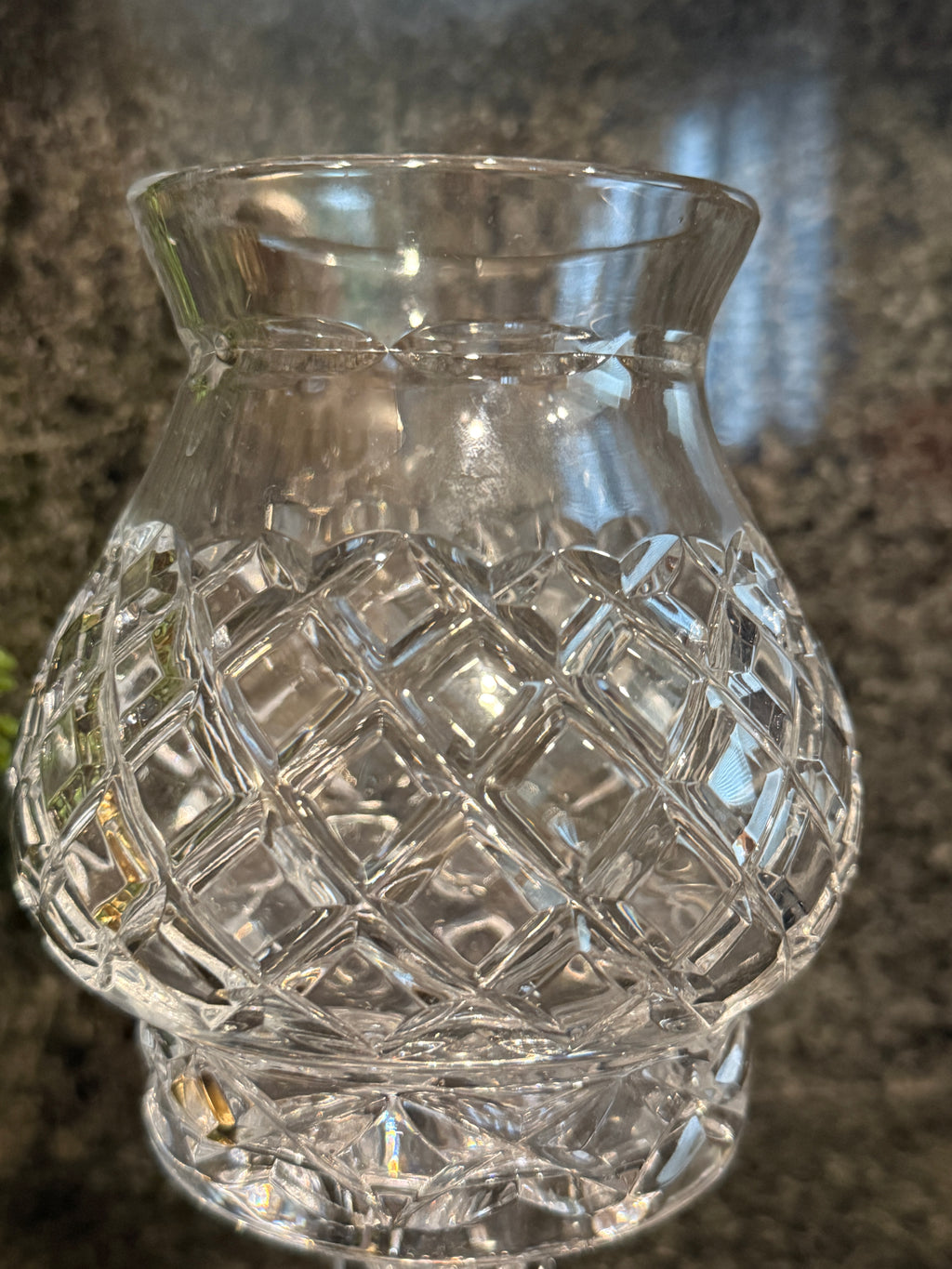 Vintage Casablanca by Block Etched Crystal Hurricane Lamp |Fairy Lamp (2-Piece)