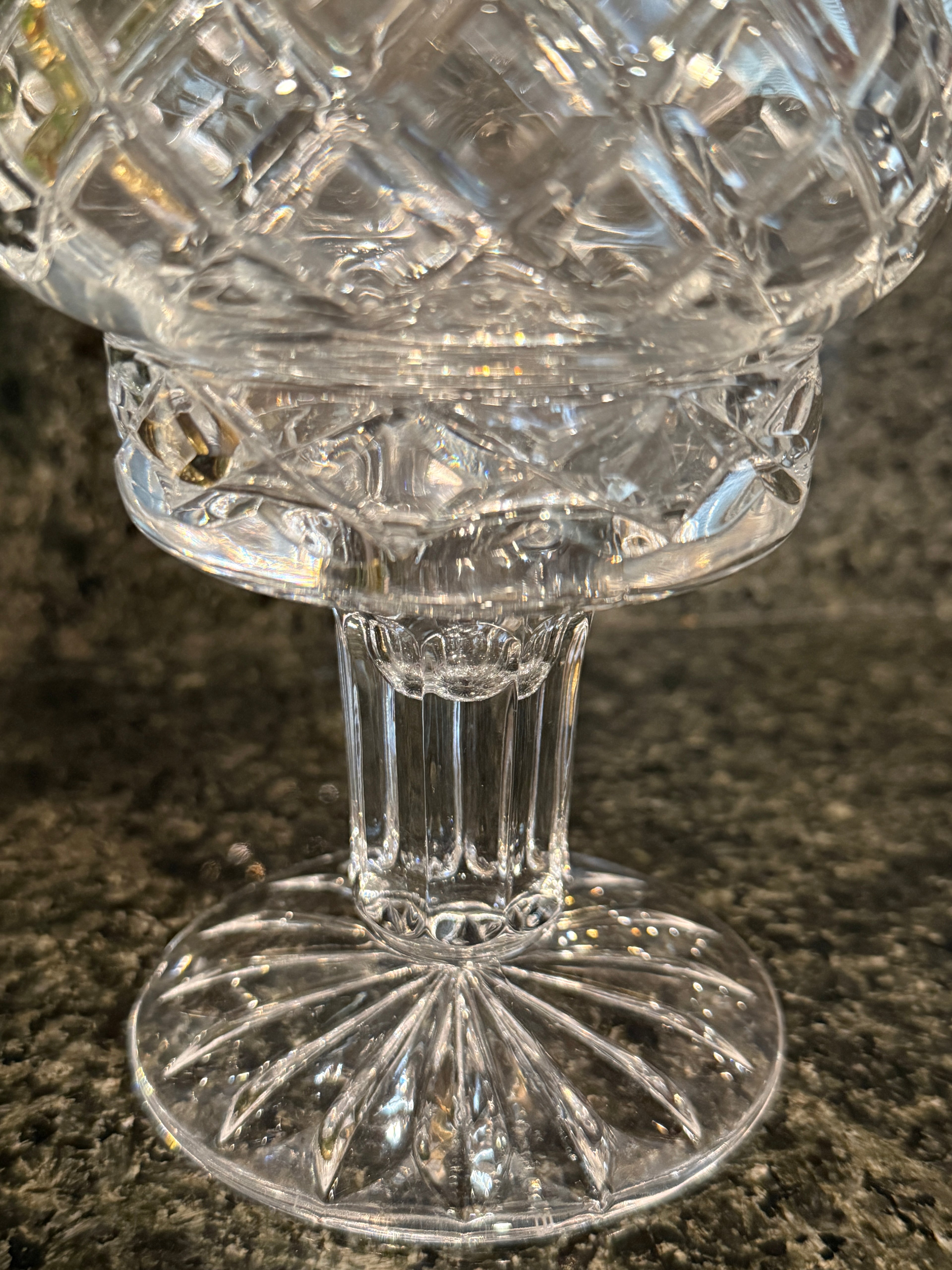 Vintage Casablanca by Block Etched Crystal Hurricane Lamp |Fairy Lamp (2-Piece)