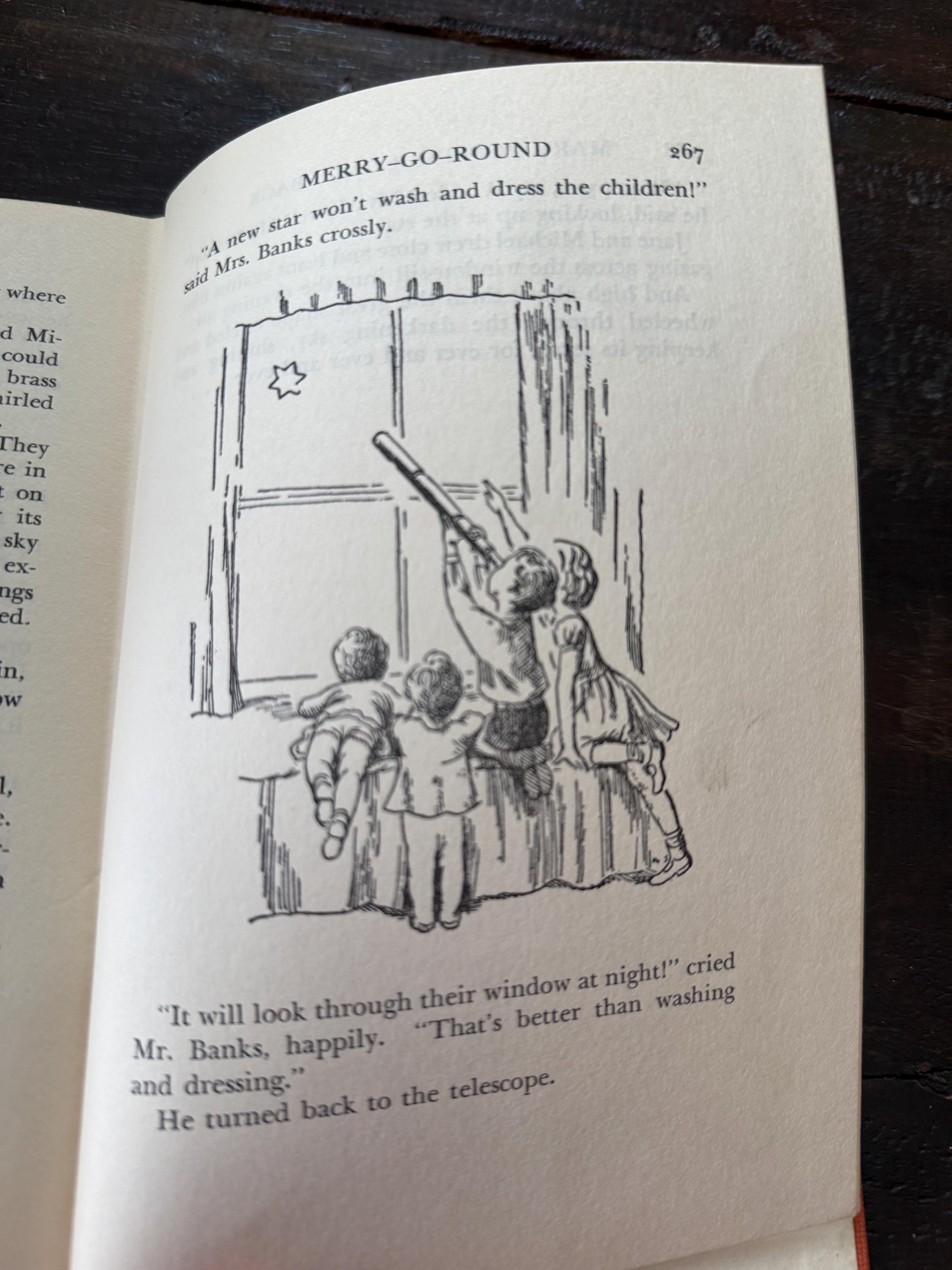 1935 Mary Poppins Comes Back by P.L. Travers – Illustrated Vintage Hardcover – Harcourt Brace - First Edition/no Dust Jacket