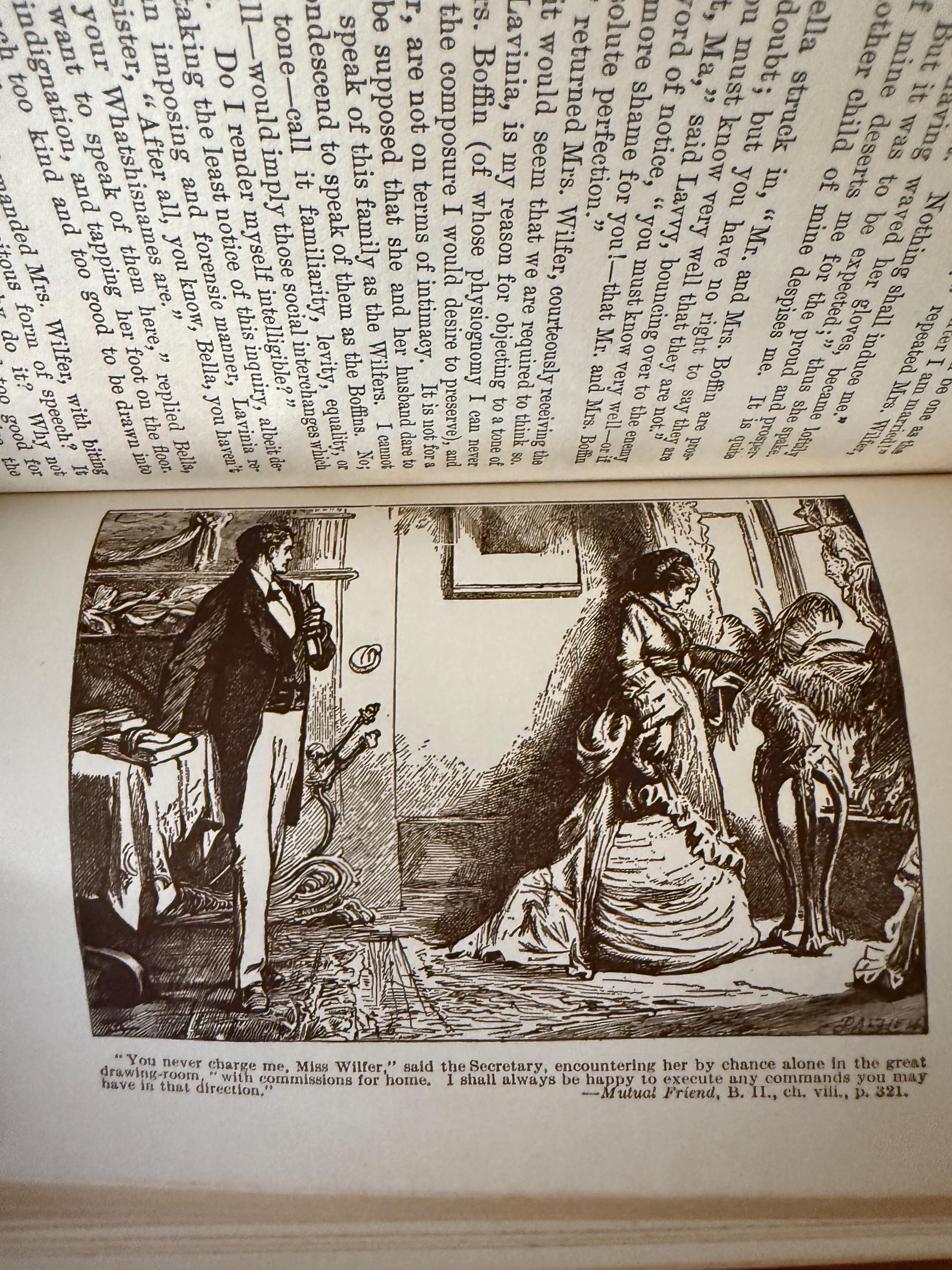 Antique 1911 Charles Dickens Our Mutual Friend (Part One) – Anniversary Edition by P.F. Collier & Son